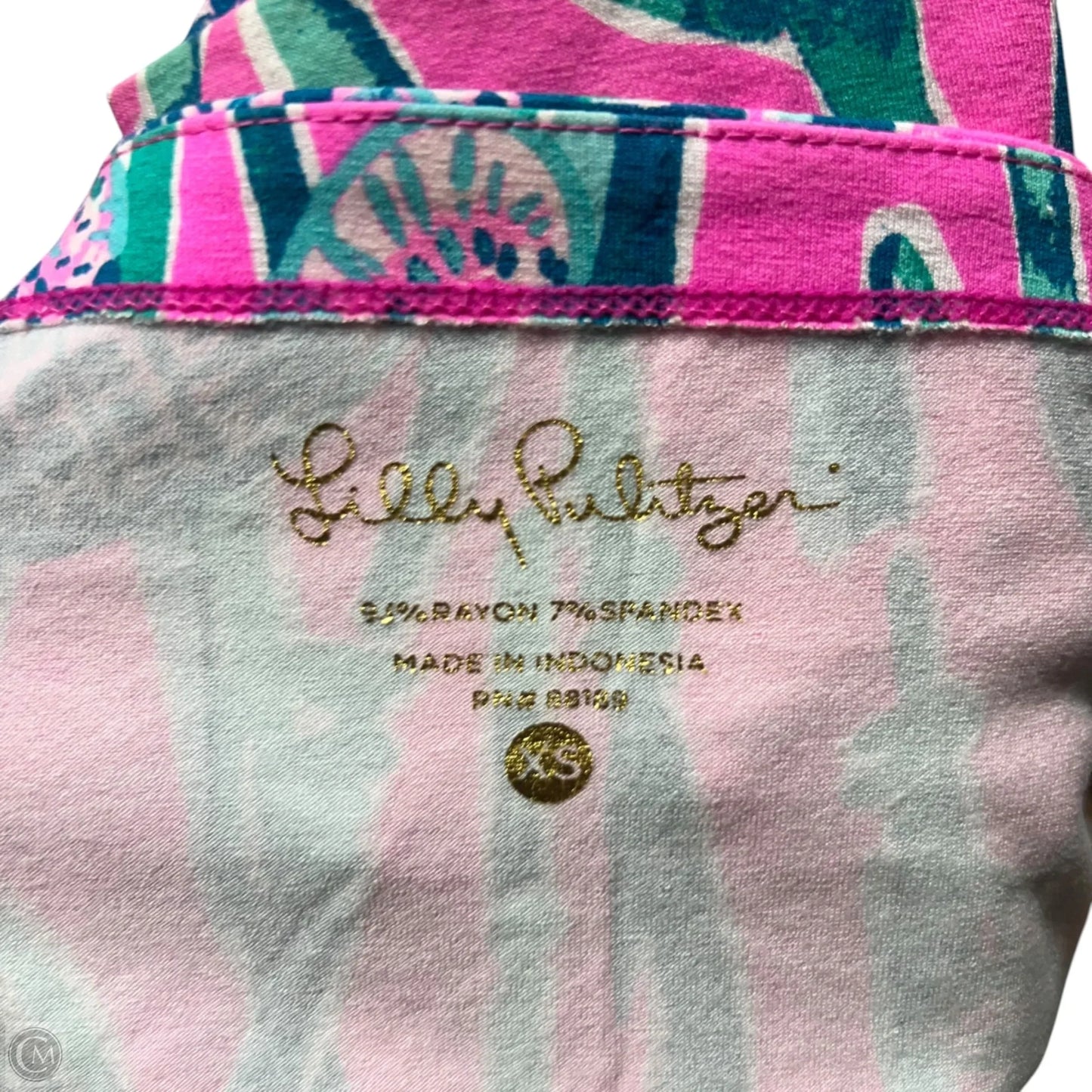 Dress Designer By Lilly Pulitzer In Green & Pink, Size: Xs