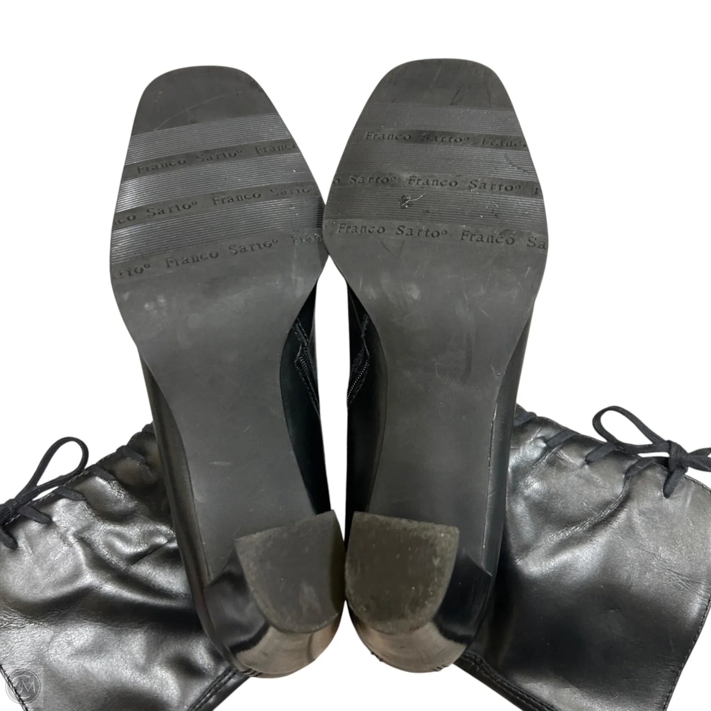 Boots Ankle Heels By Franco Sarto In Black, Size: 9