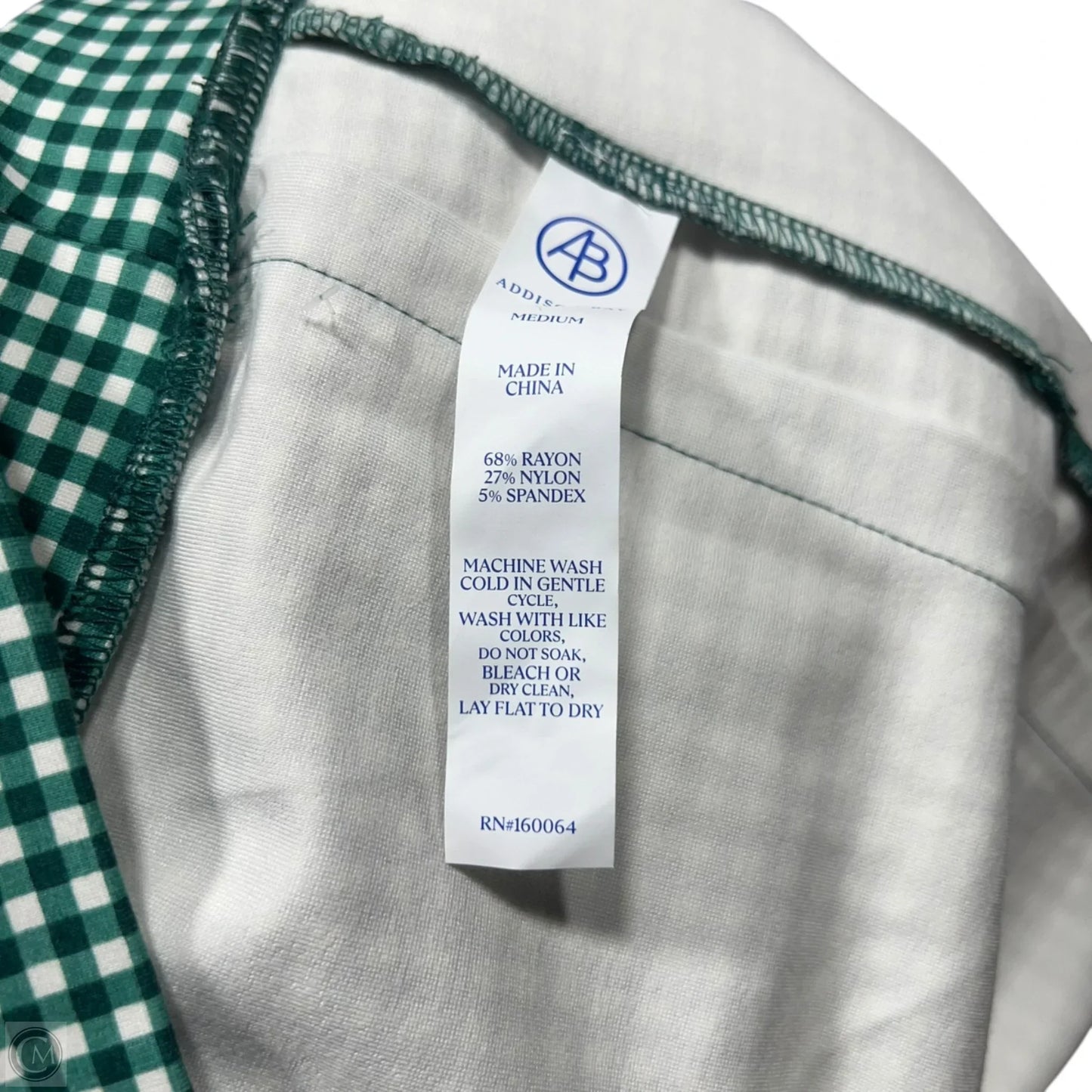Pants Set 2pc By Addison Bay In Green & White, Size: M