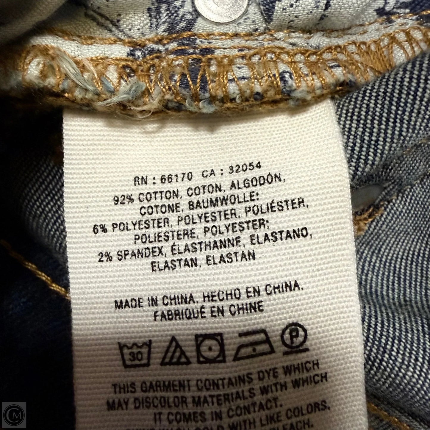 Jeans Straight By Pilcro In Blue Denim, Size: 4