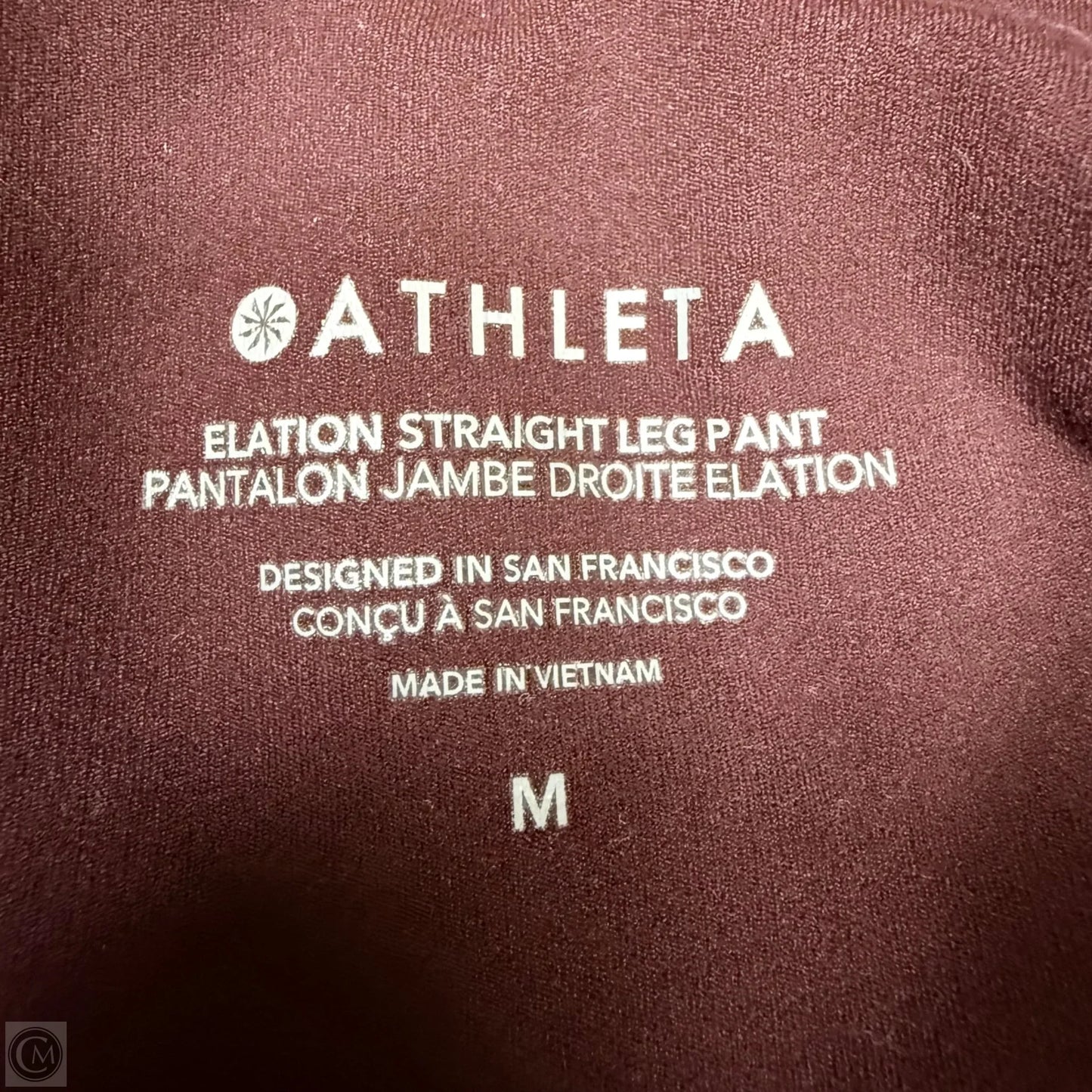 Pants Leggings By Athleta In Maroon, Size: M