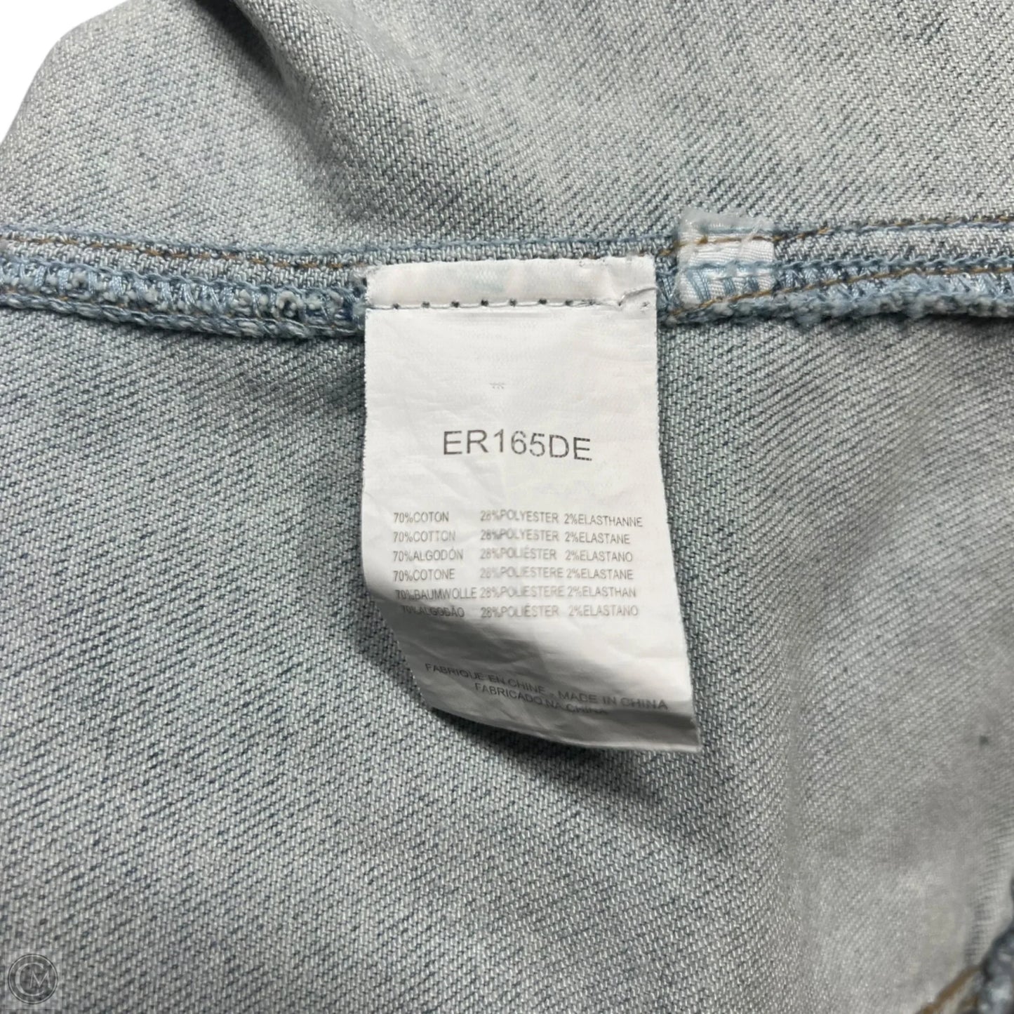 Top Sleeveless By Molly Bracken In Blue Denim, Size: L
