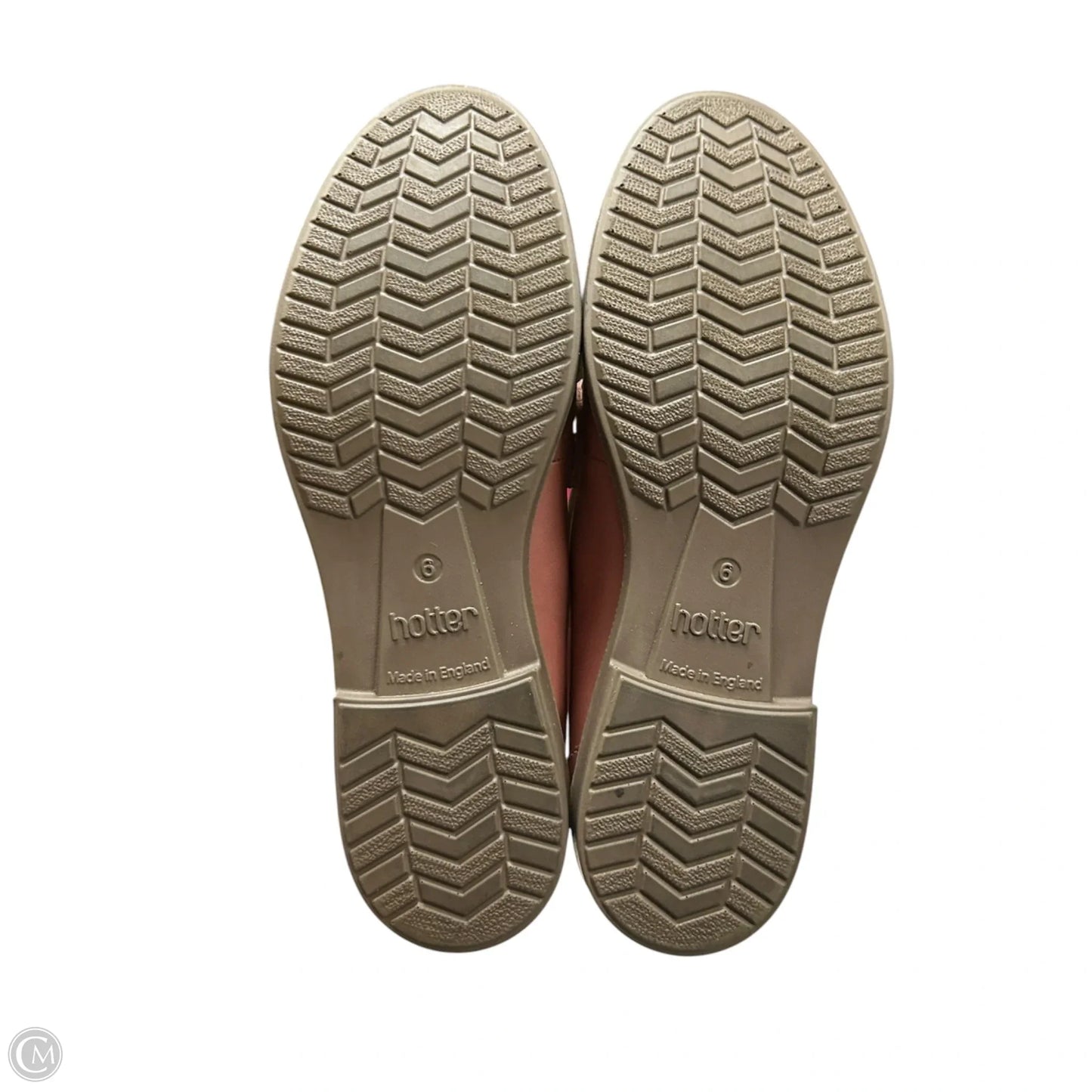 Shoes Flats By Hotter In Pink & White, Size: 8