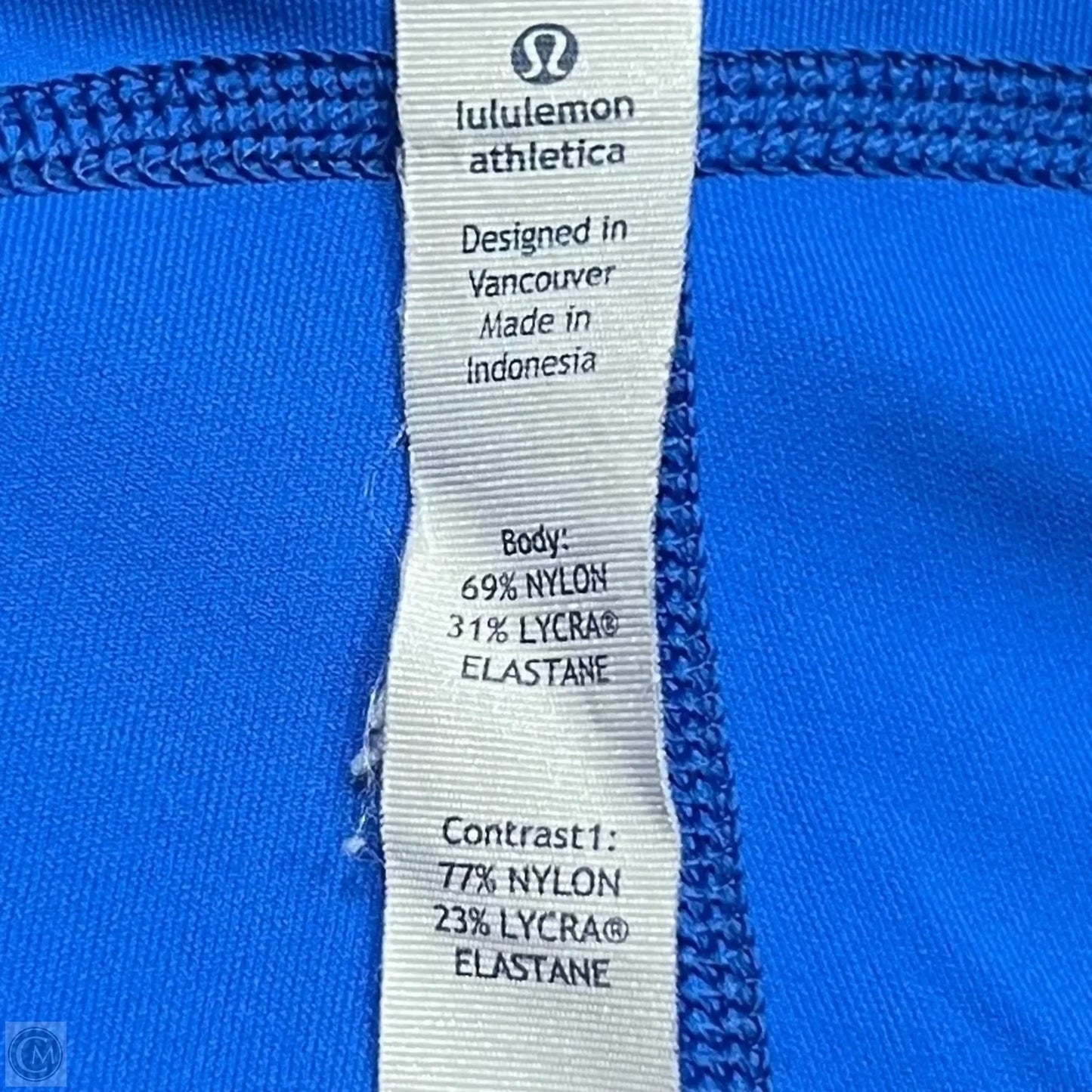 Athletic Leggings By Lululemon In Blue, Size: 6