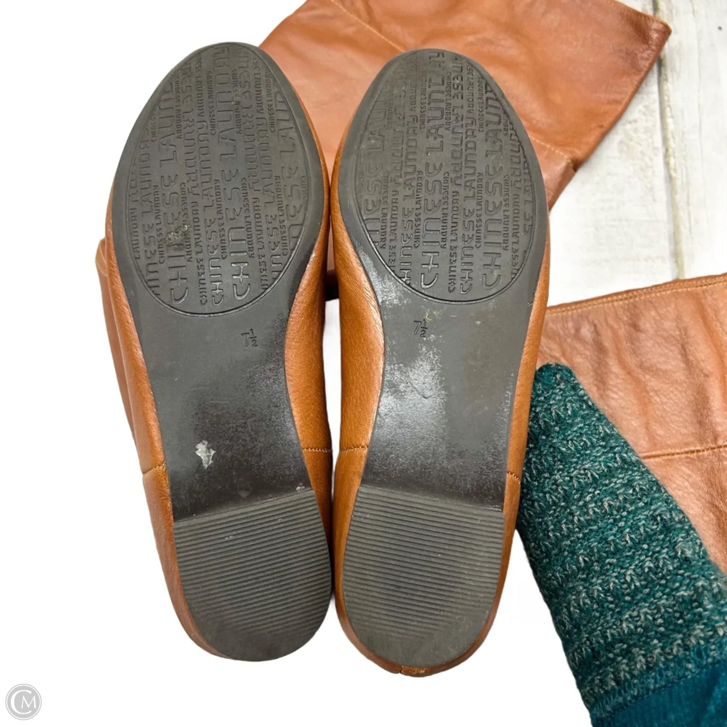 Boots Over-the-knee Flats By Chinese Laundry In Brown, Size: 7.5