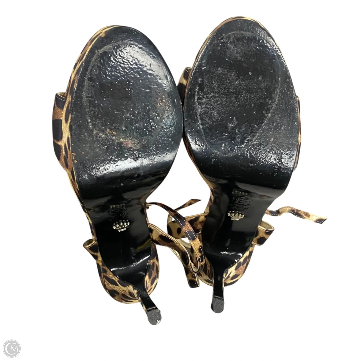 Sandals Heels Stiletto By Nina In Animal Print, Size: 8