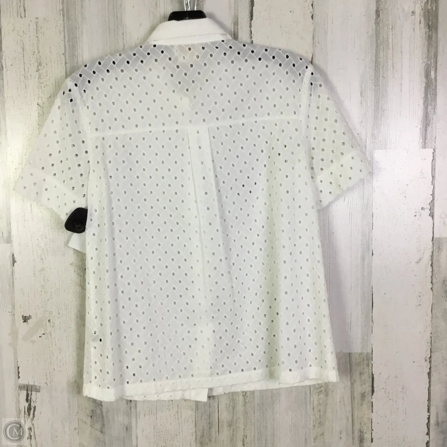 Top Short Sleeve Designer By Kate Spade In White, Size: Xxs