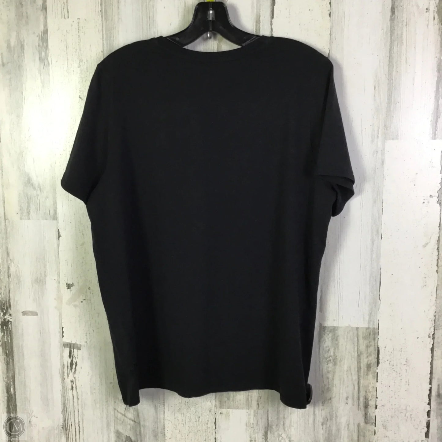 Athletic Top Short Sleeve By Lululemon In Black, Size: 16