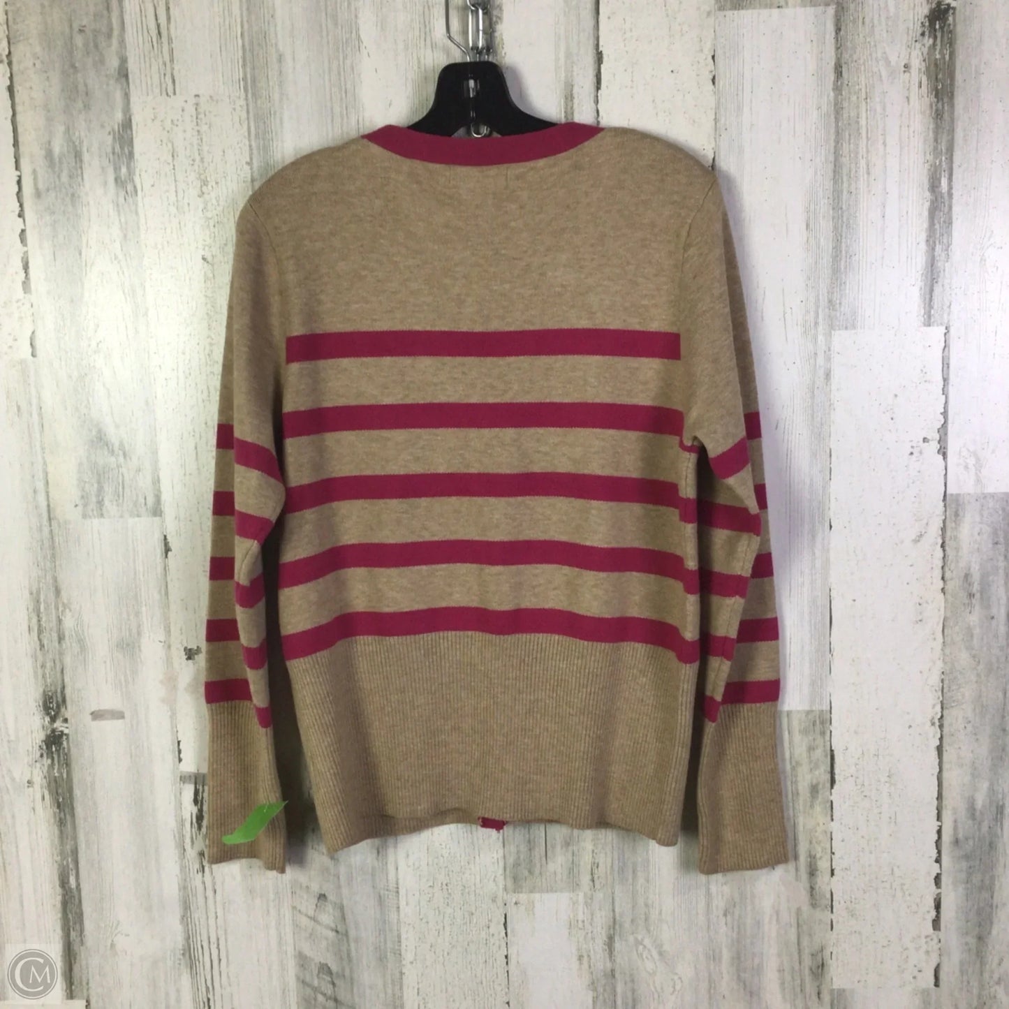Sweater Cardigan By Rachel Zoe In Pink & Tan, Size: M