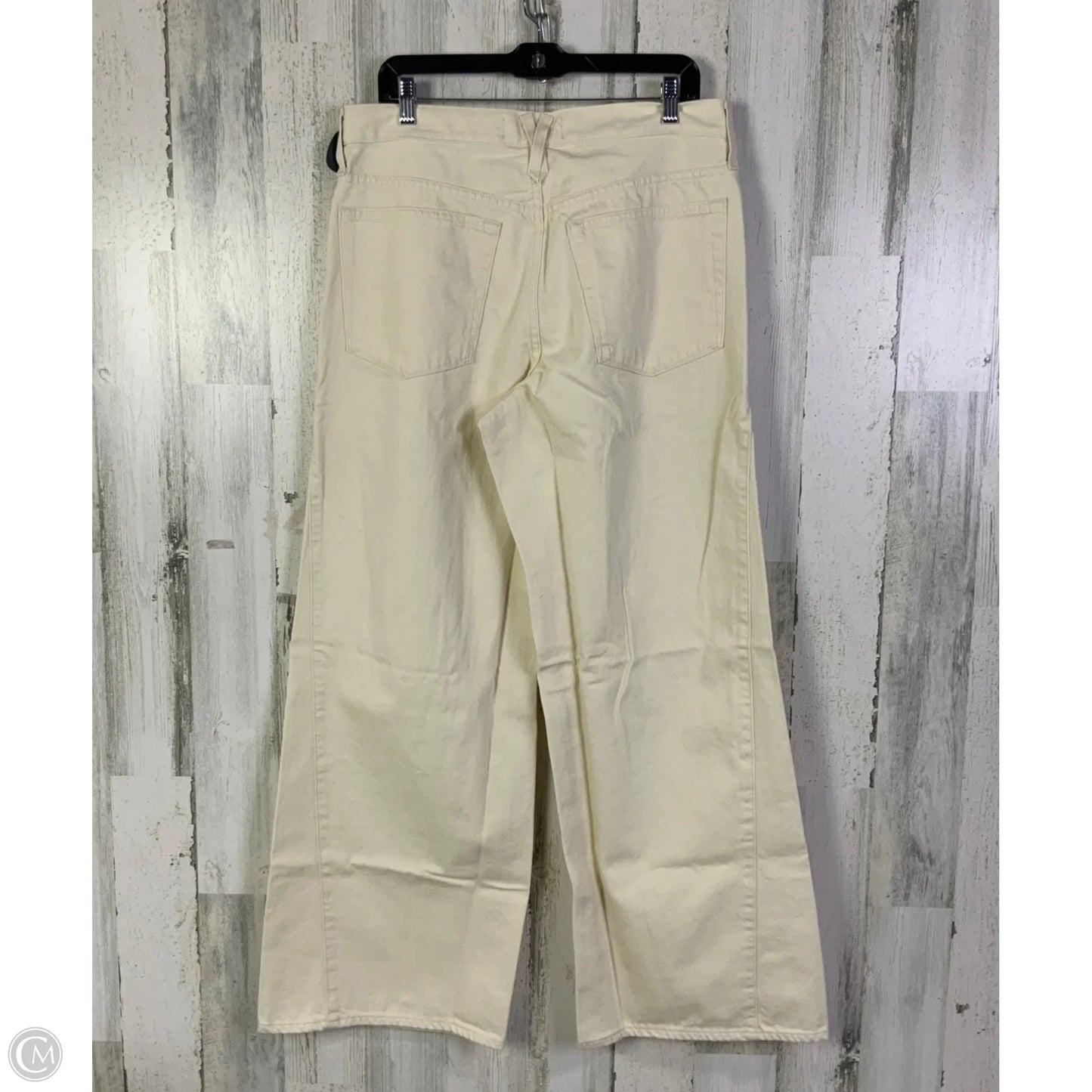 Jeans Wide Leg By Point Sur In Cream, Size: 10
