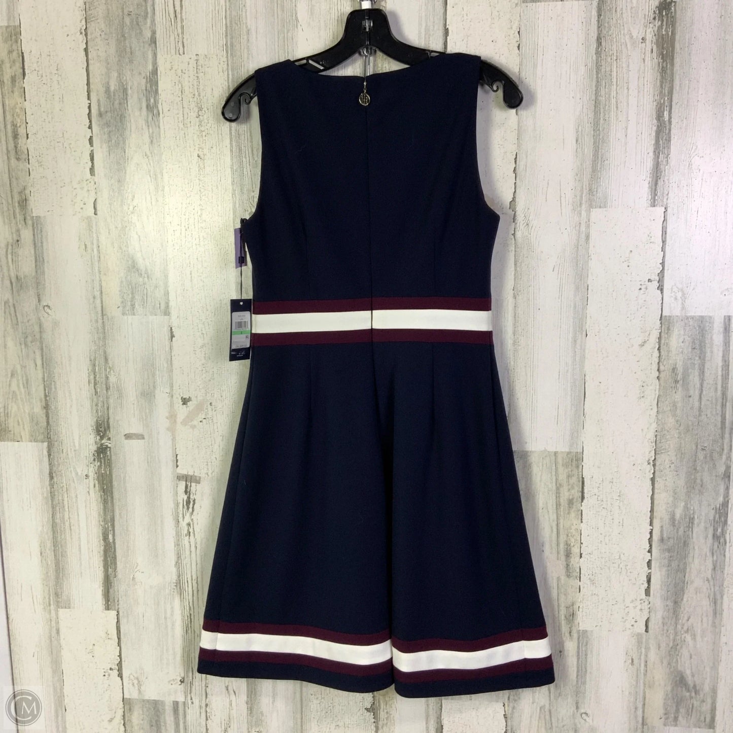 Dress Work By Tommy Hilfiger In Navy, Size: 8