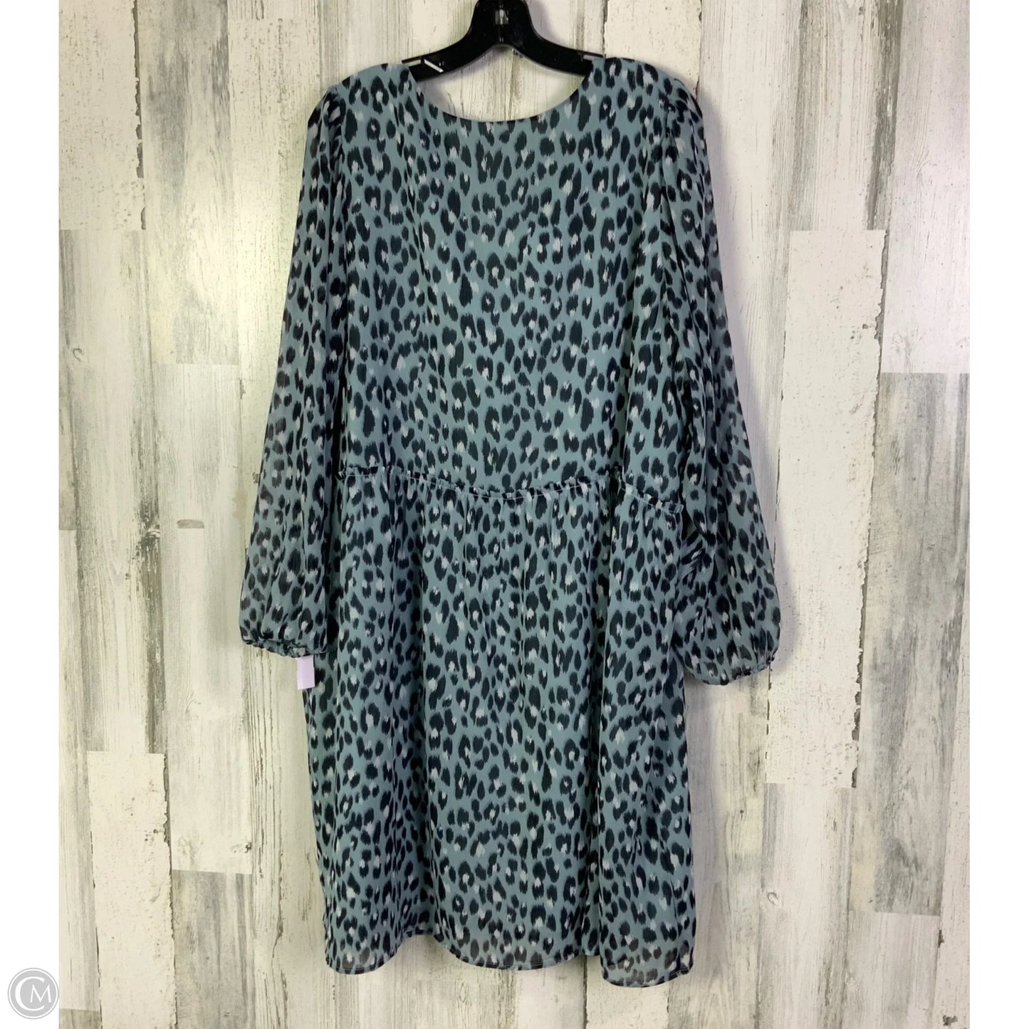 Dress Work By Loft In Black & Blue, Size: Xxl