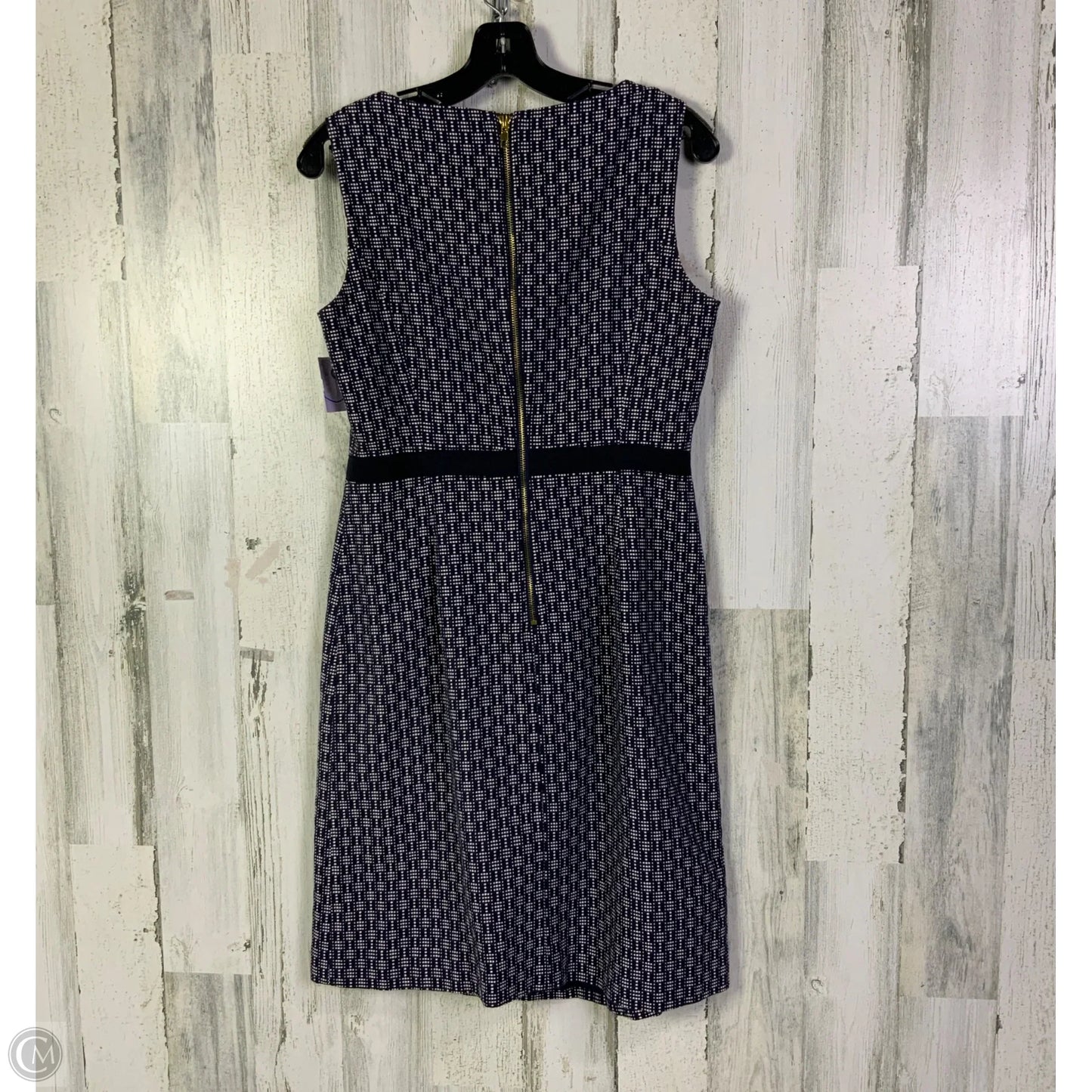 Dress Work By Elizabeth Mckay In Blue & White, Size: 6