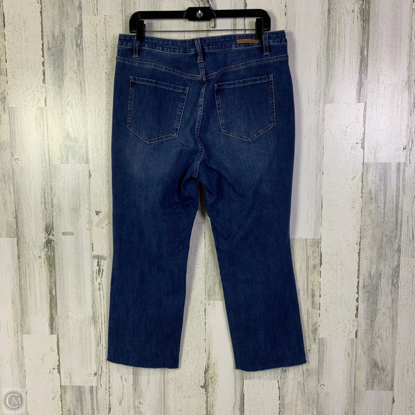 Jeans Cropped By Soft Surroundings In Blue Denim, Size: 14p