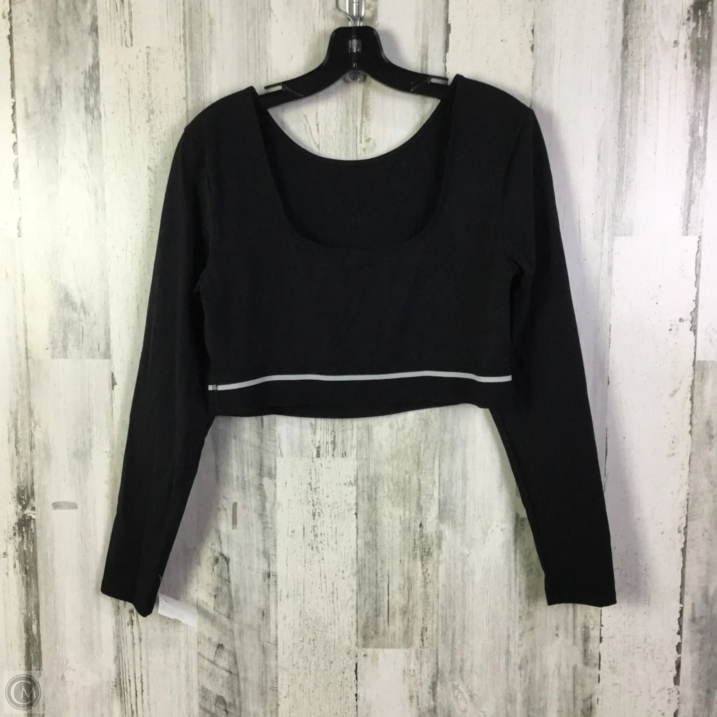 Athletic Top Long Sleeve Crewneck By Joy Lab In Black, Size: Xl