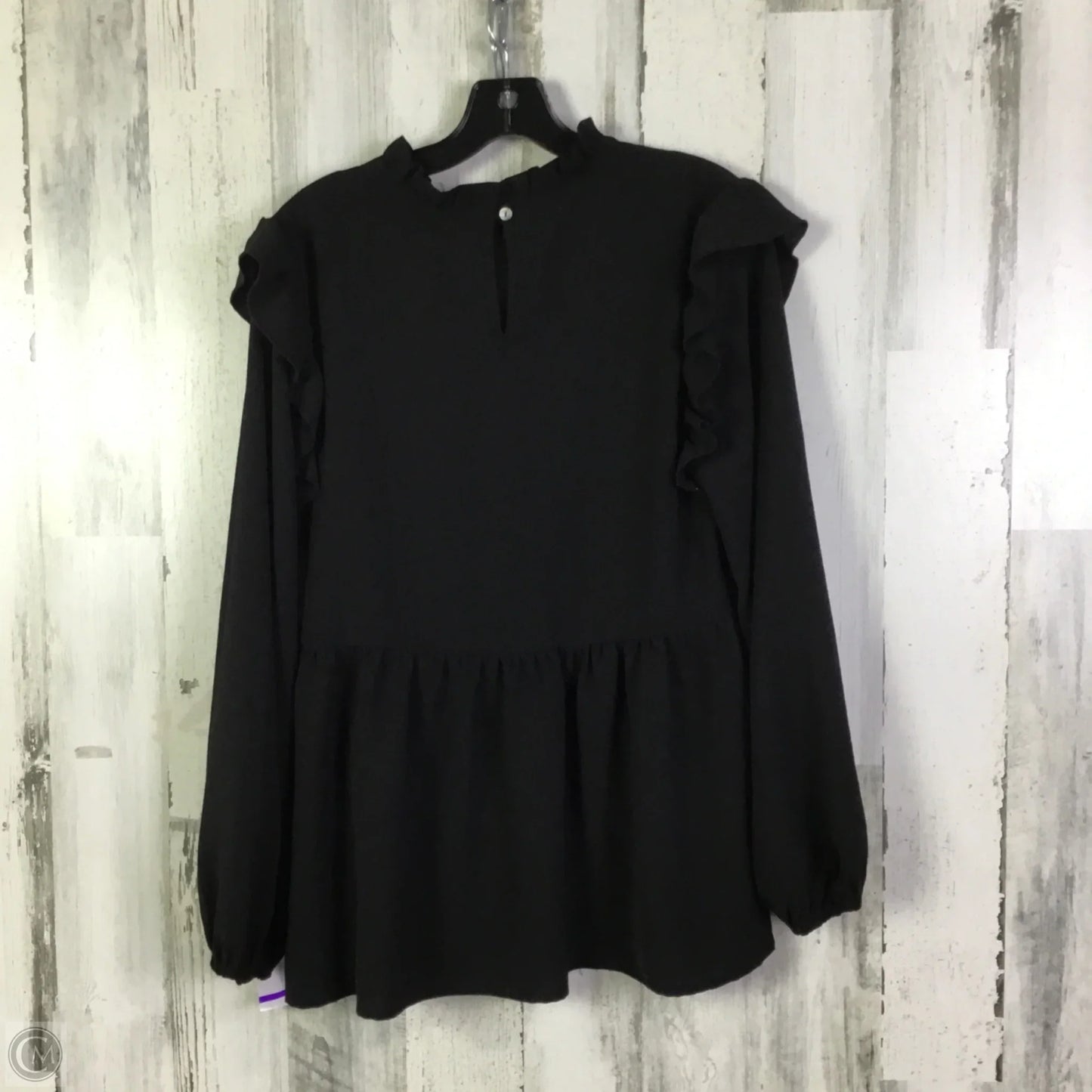 Top Long Sleeve By Jodifl In Black, Size: S