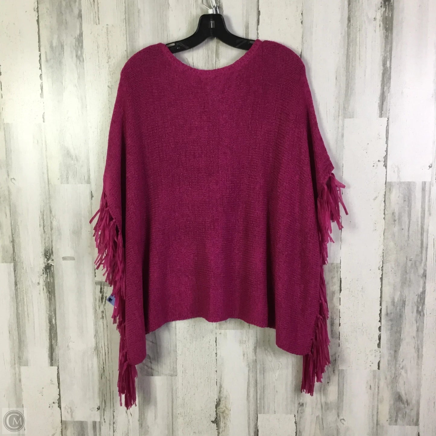 Poncho By Chicos In Pink, Size: L