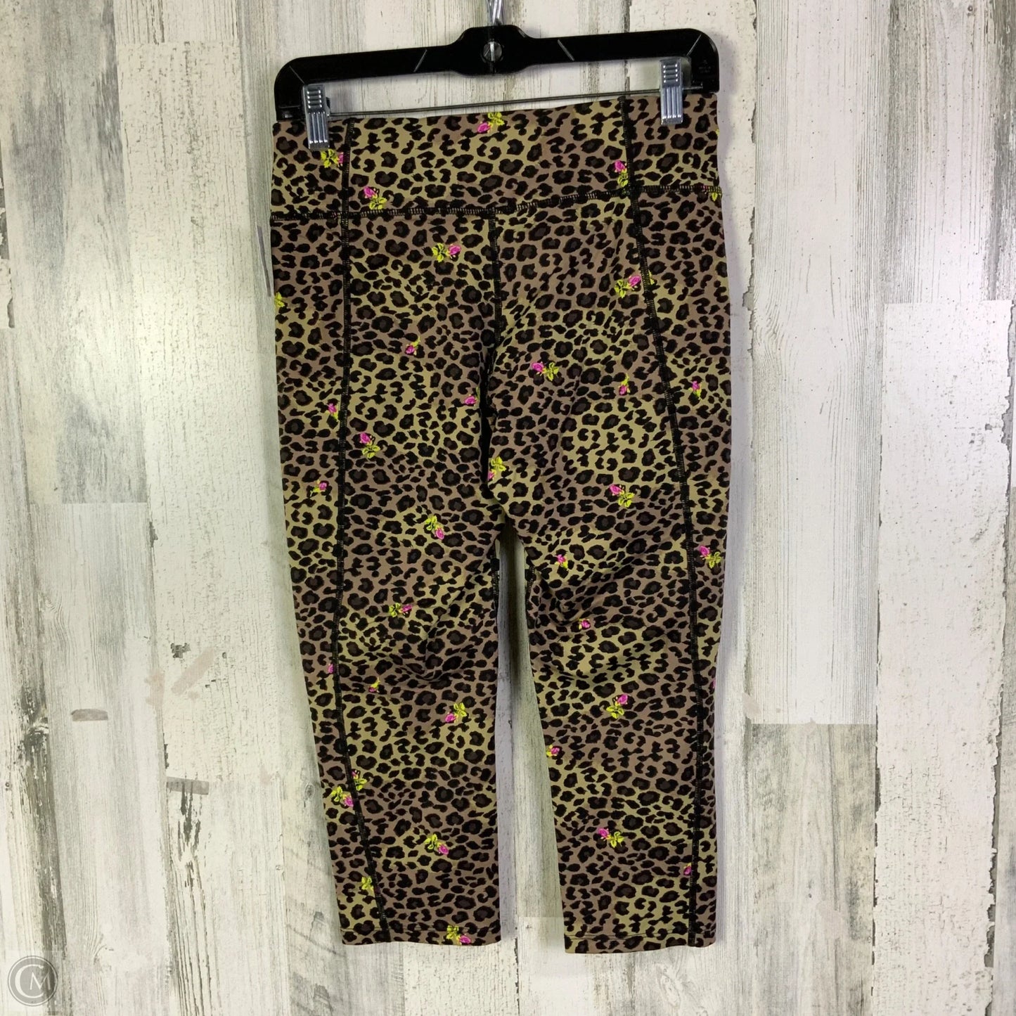 Athletic Leggings Capris By Betsey Johnson In Animal Print, Size: M