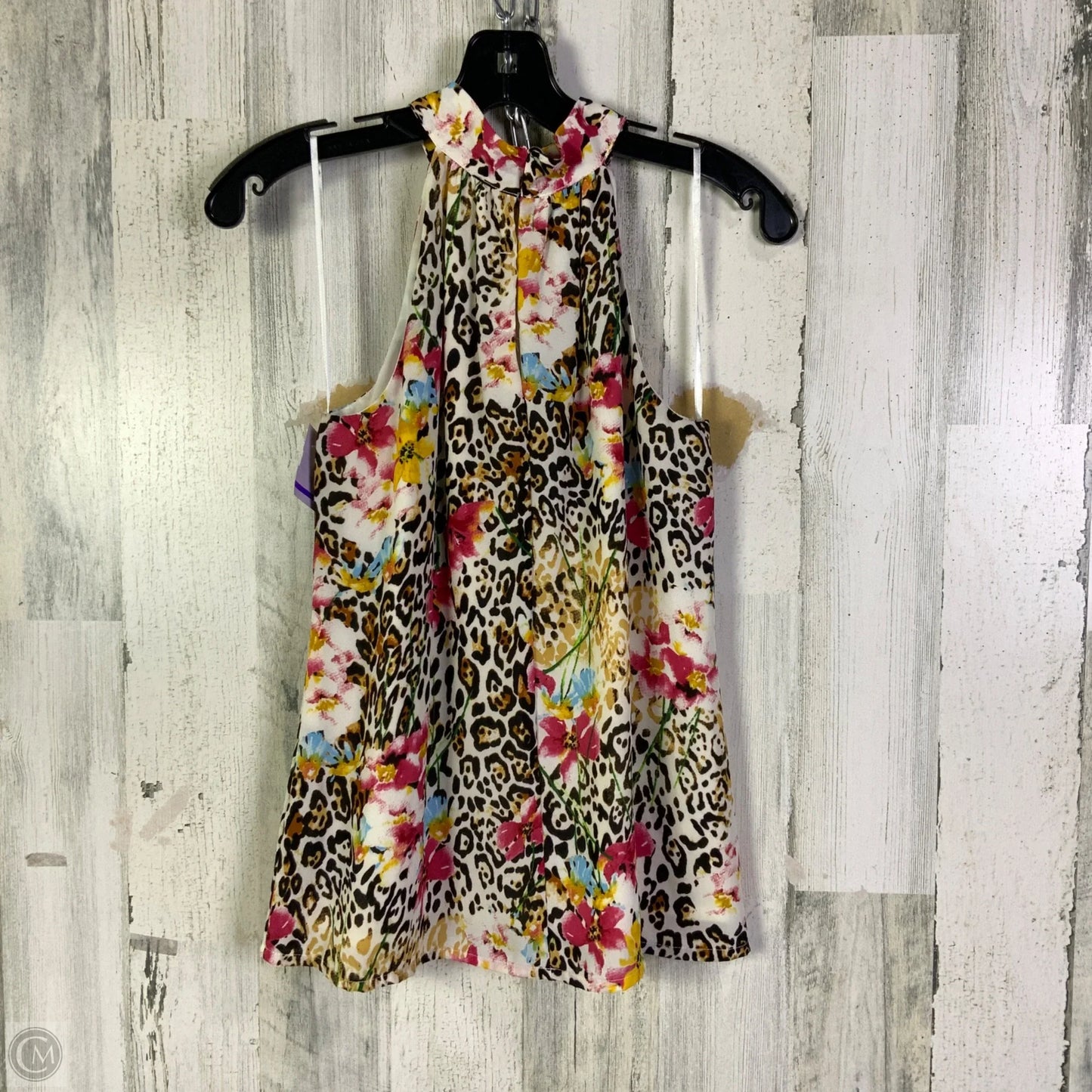 Blouse Sleeveless By Gibson In Animal Print, Size: Xs
