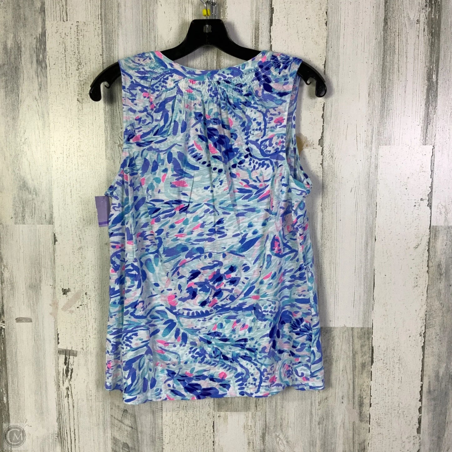 Top Sleeveless Designer By Lilly Pulitzer In Blue, Size: L