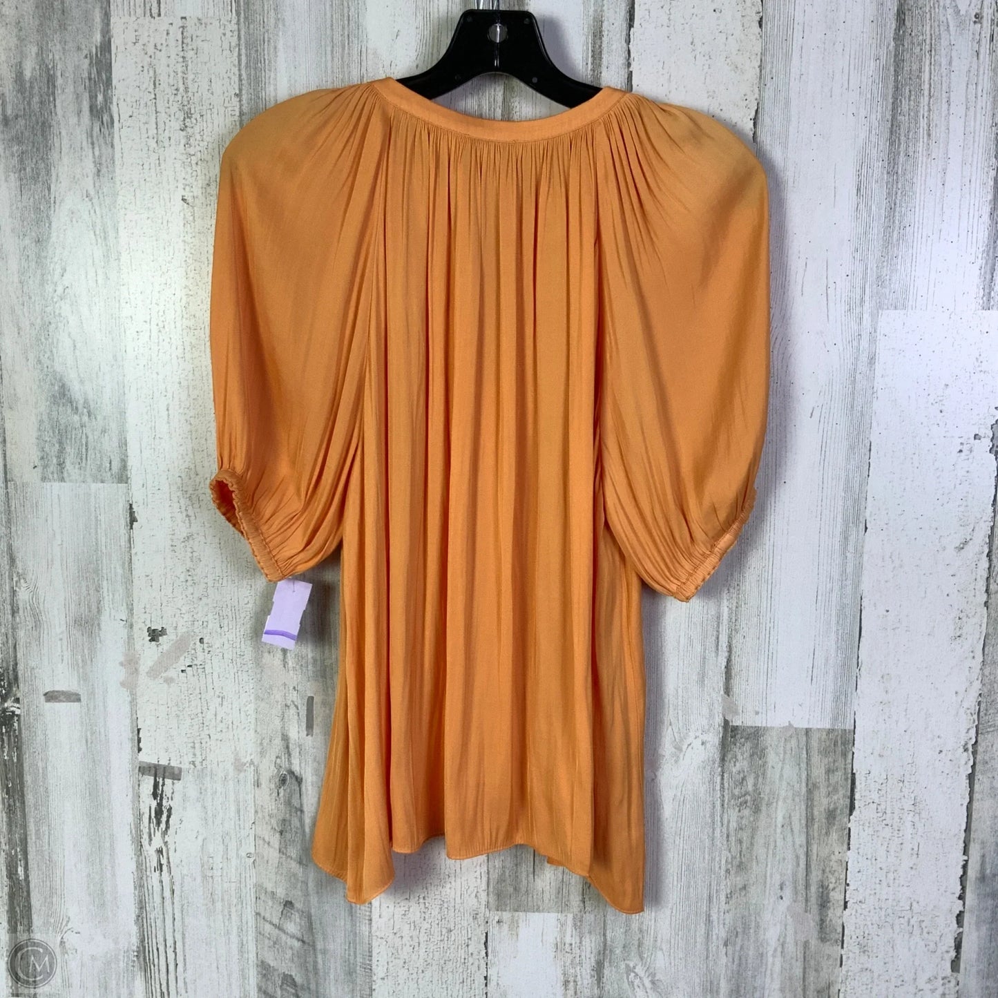 Top 3/4 Sleeve By Current Air In Orange, Size: S