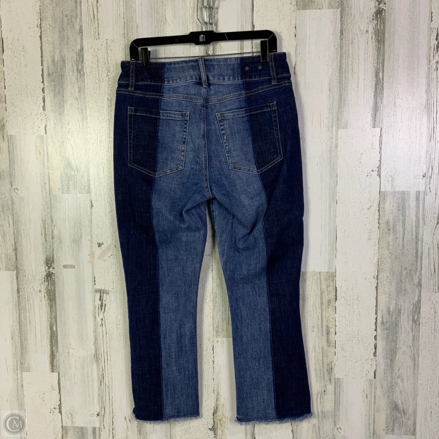 Jeans Cropped By Cabi In Blue Denim, Size: 10