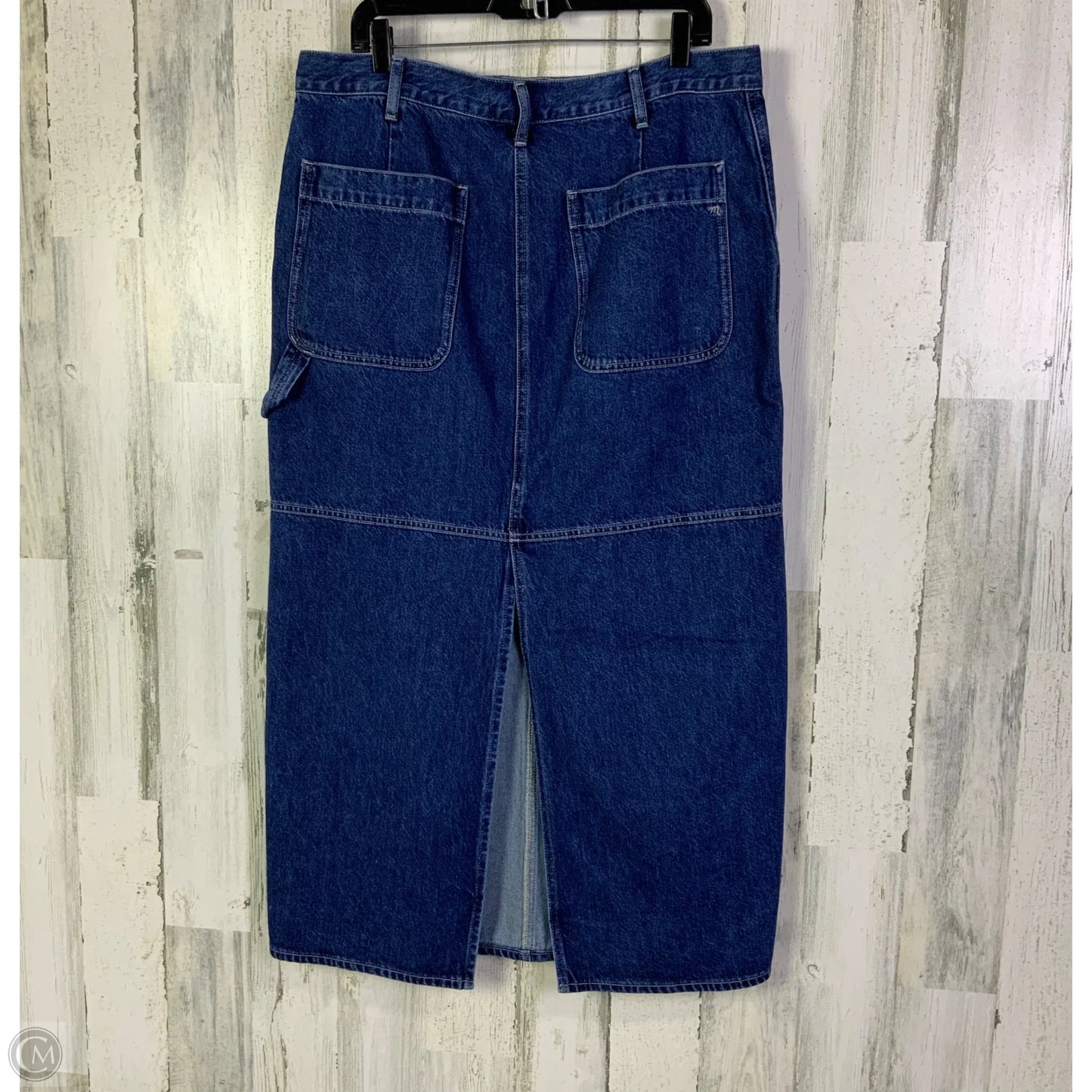 Skirt Maxi By Madewell In Blue Denim, Size: 10