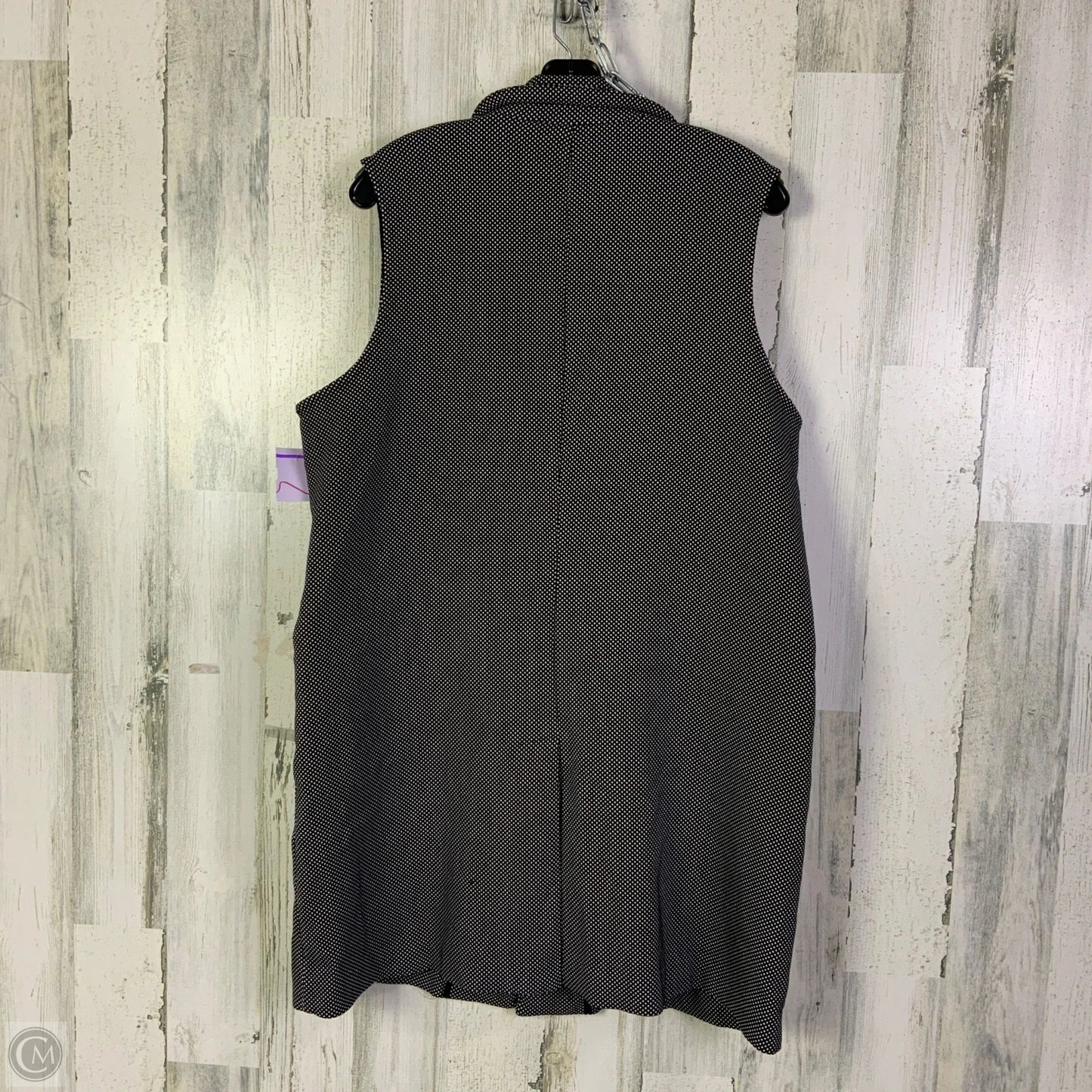 Blazer By Adrianna Papell In Black & White, Size: Xl