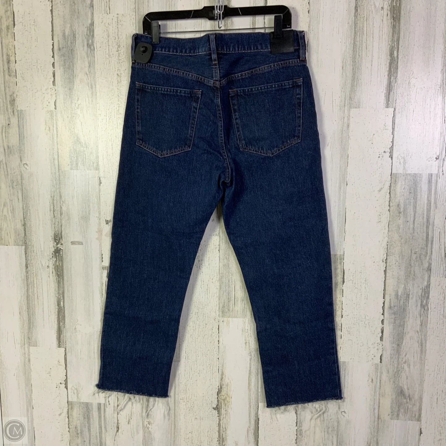 Jeans Straight By Massimo Dutti In Blue Denim, Size: 10