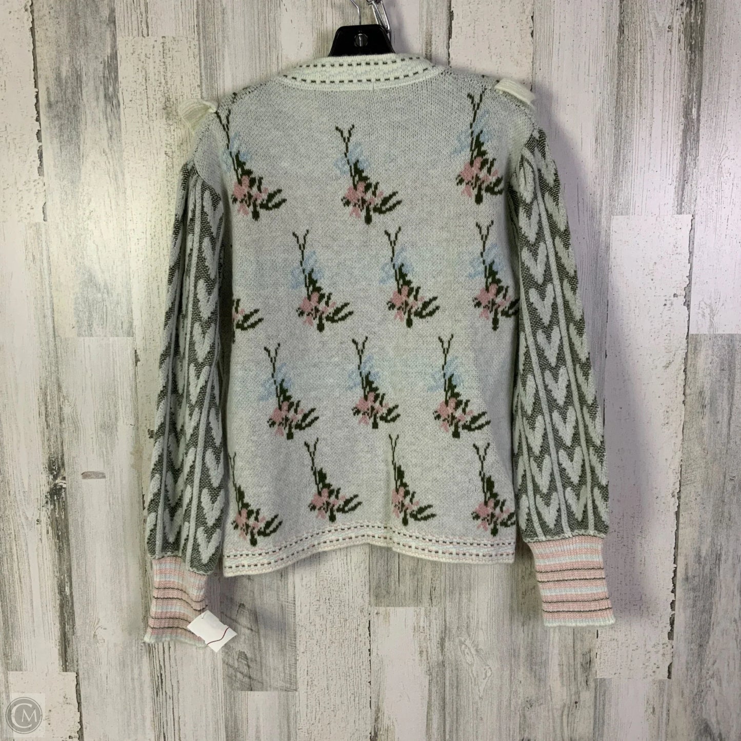 Sweater By Sunday Up In Green & White, Size: M