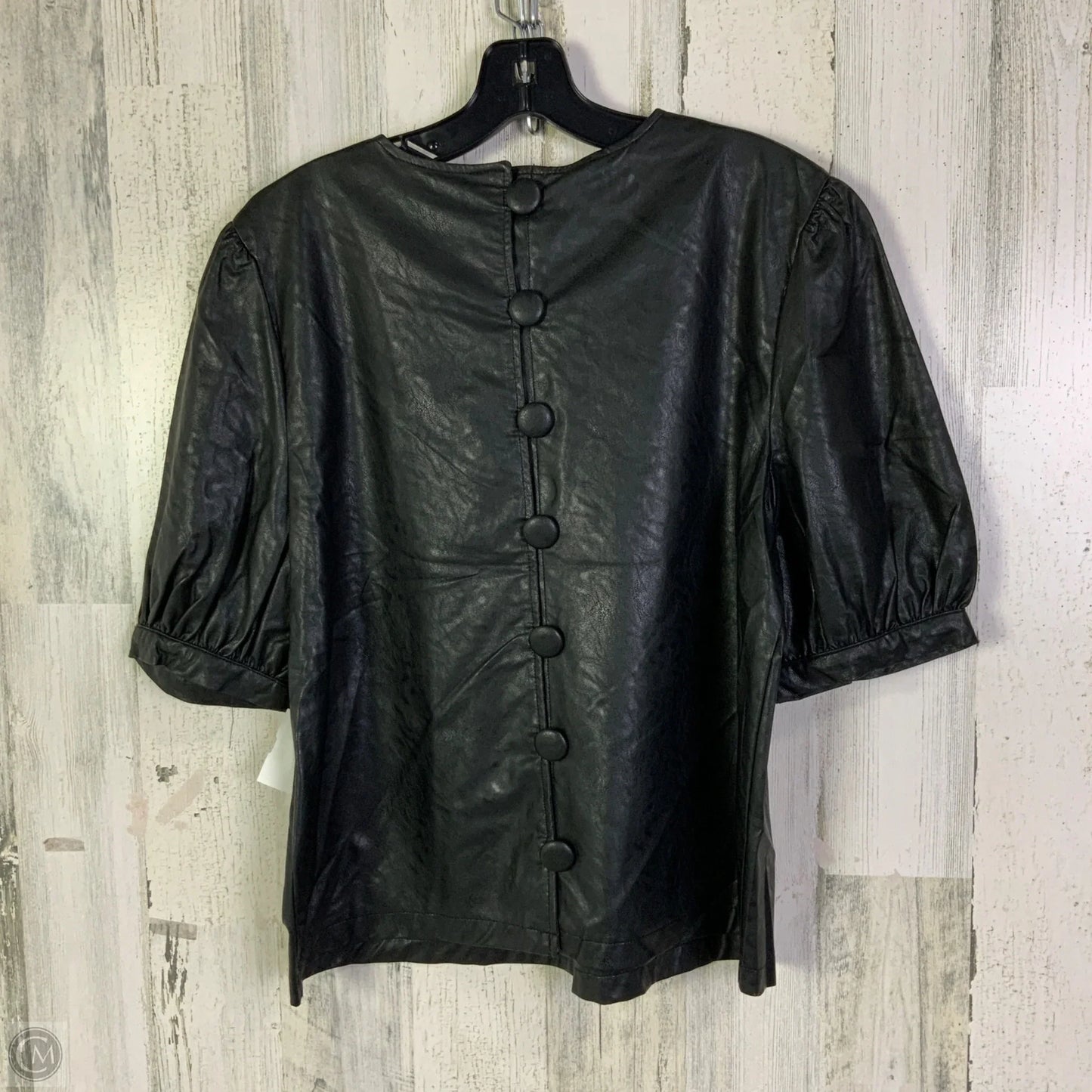 Top Short Sleeve By Who What Wear In Black, Size: L