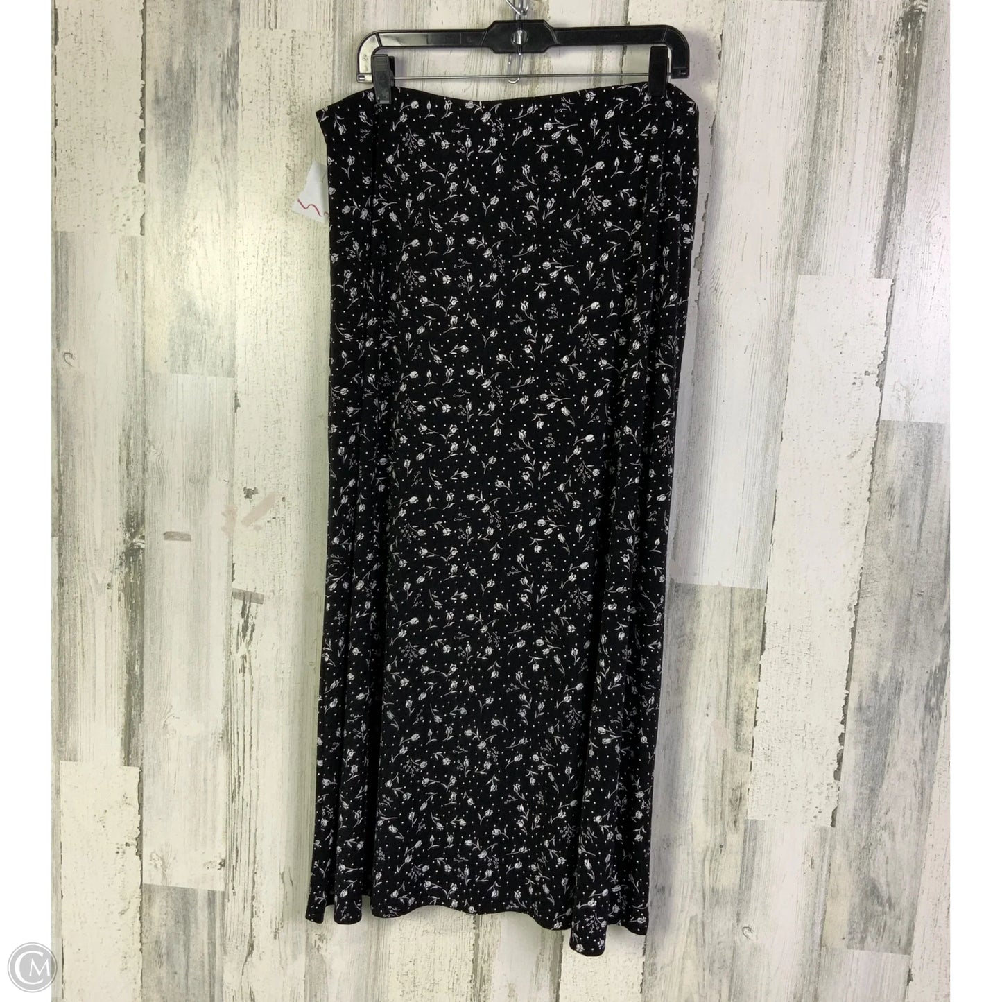 Skirt Maxi By Briggs In Black & White, Size: 2x