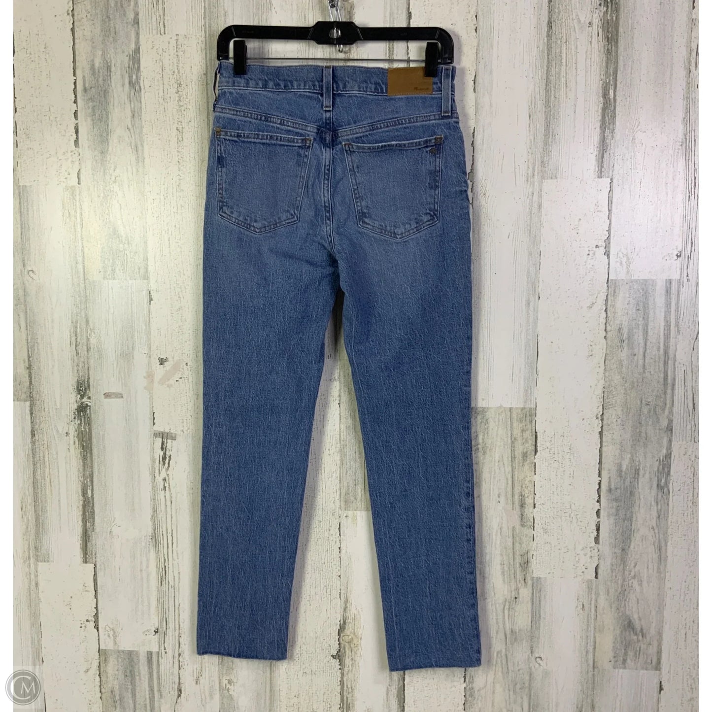 Jeans Straight By Madewell In Blue Denim, Size: 0