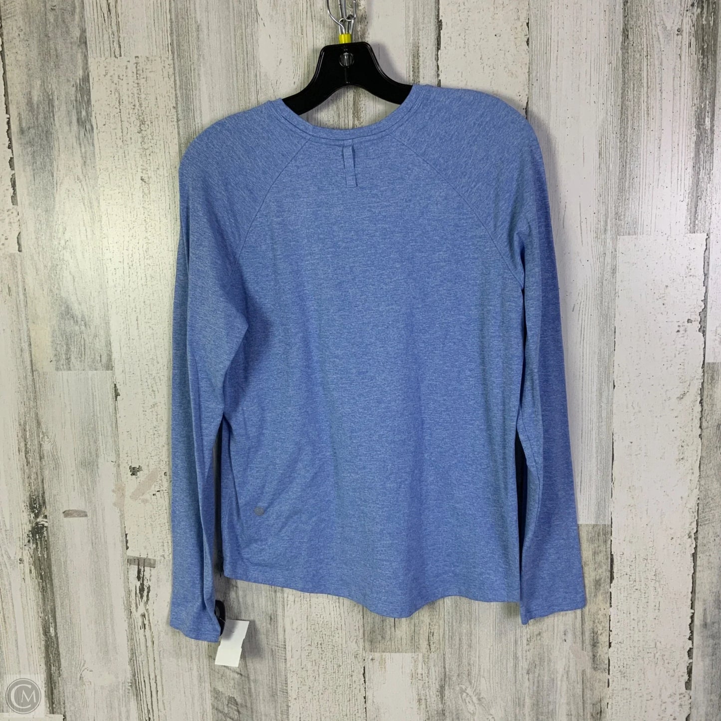 Athletic Top Long Sleeve Crewneck By Lululemon In Blue, Size: 6
