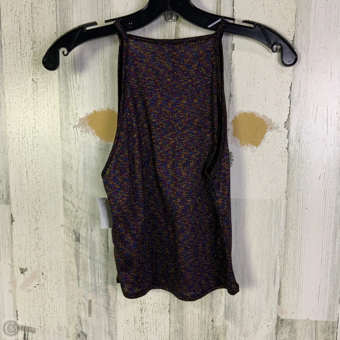 Top Sleeveless By Divided In Black, Size: M