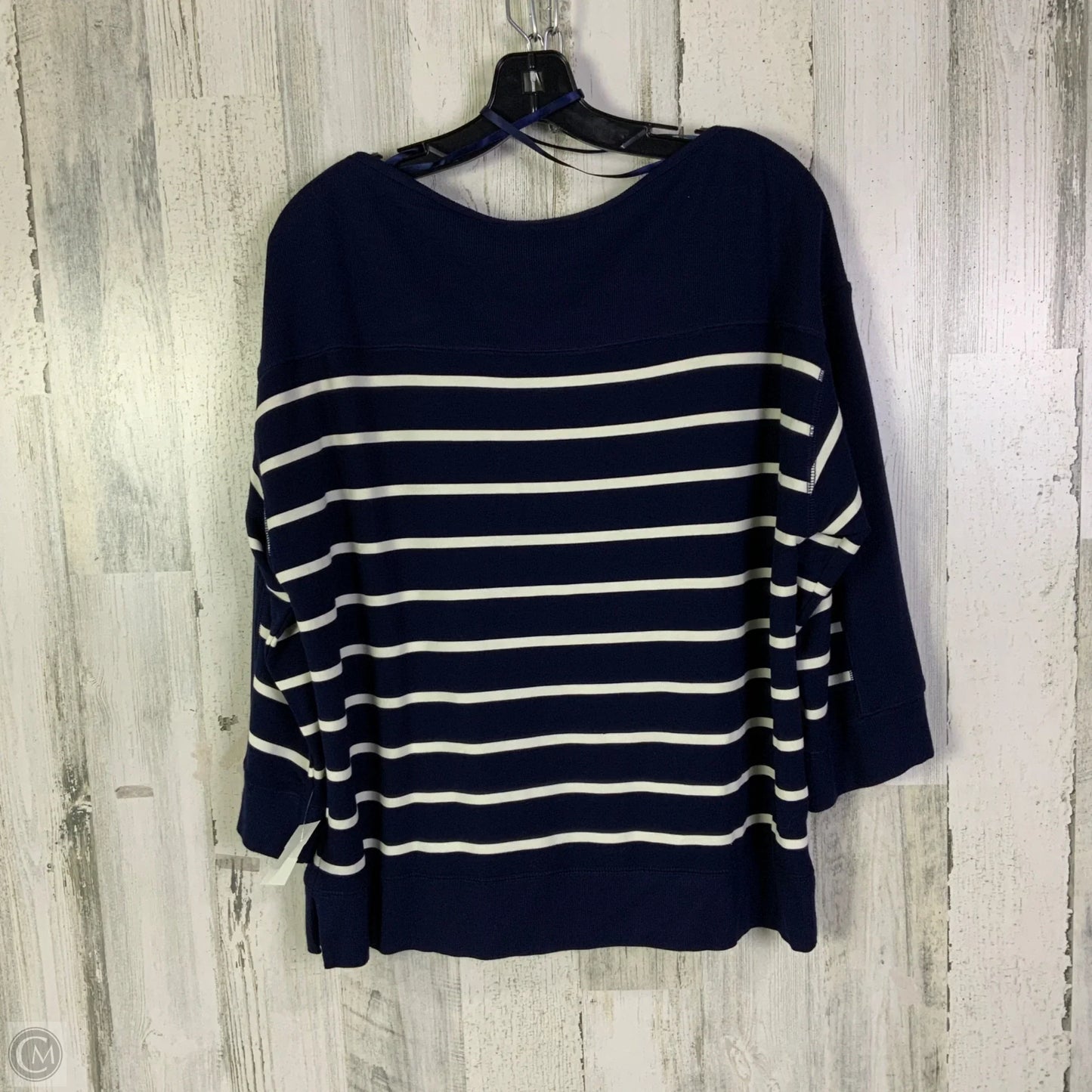 Sweatshirt Crewneck By Lauren By Ralph Lauren In Navy, Size: Xl