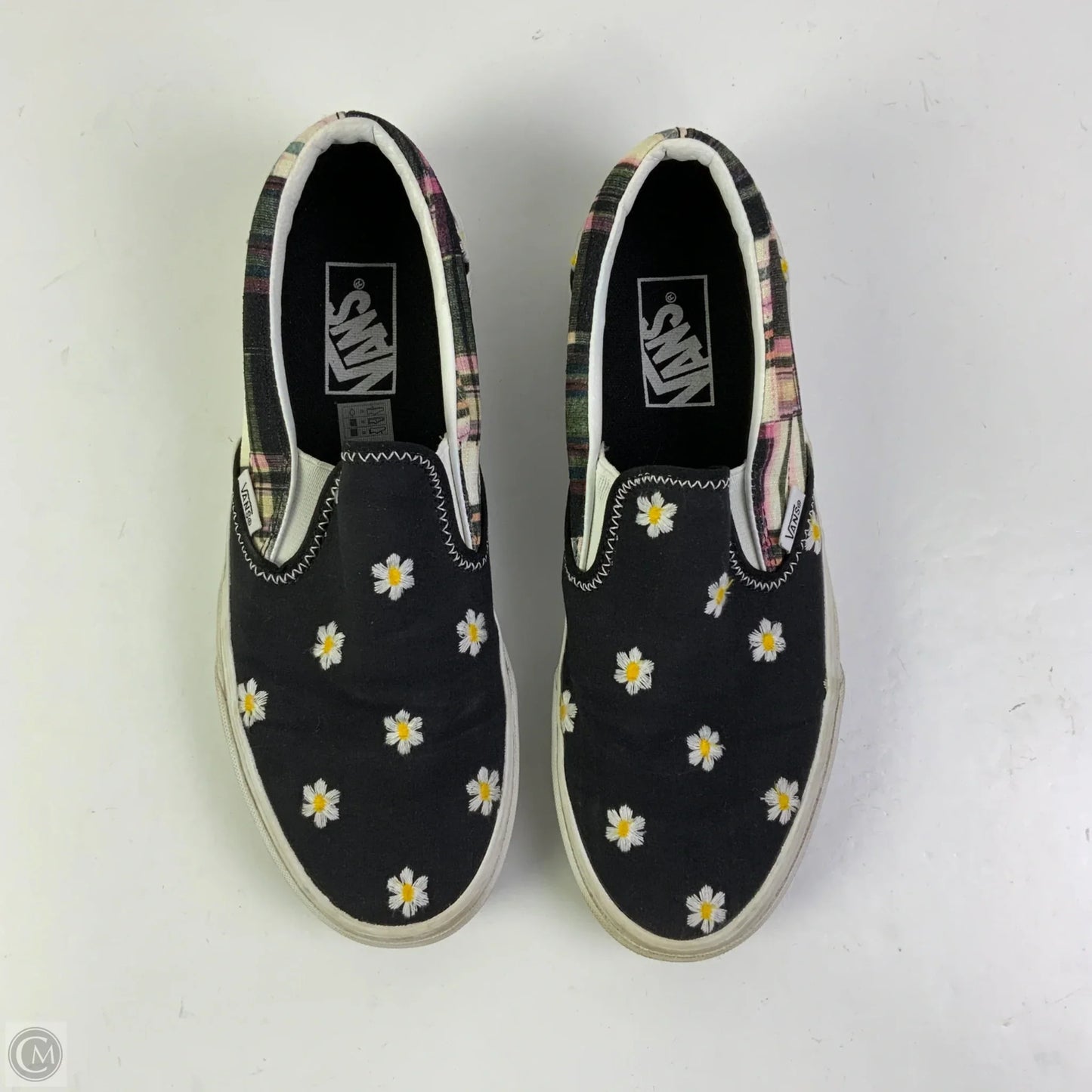 Shoes Flats By Vans In Black, Size: 9.5