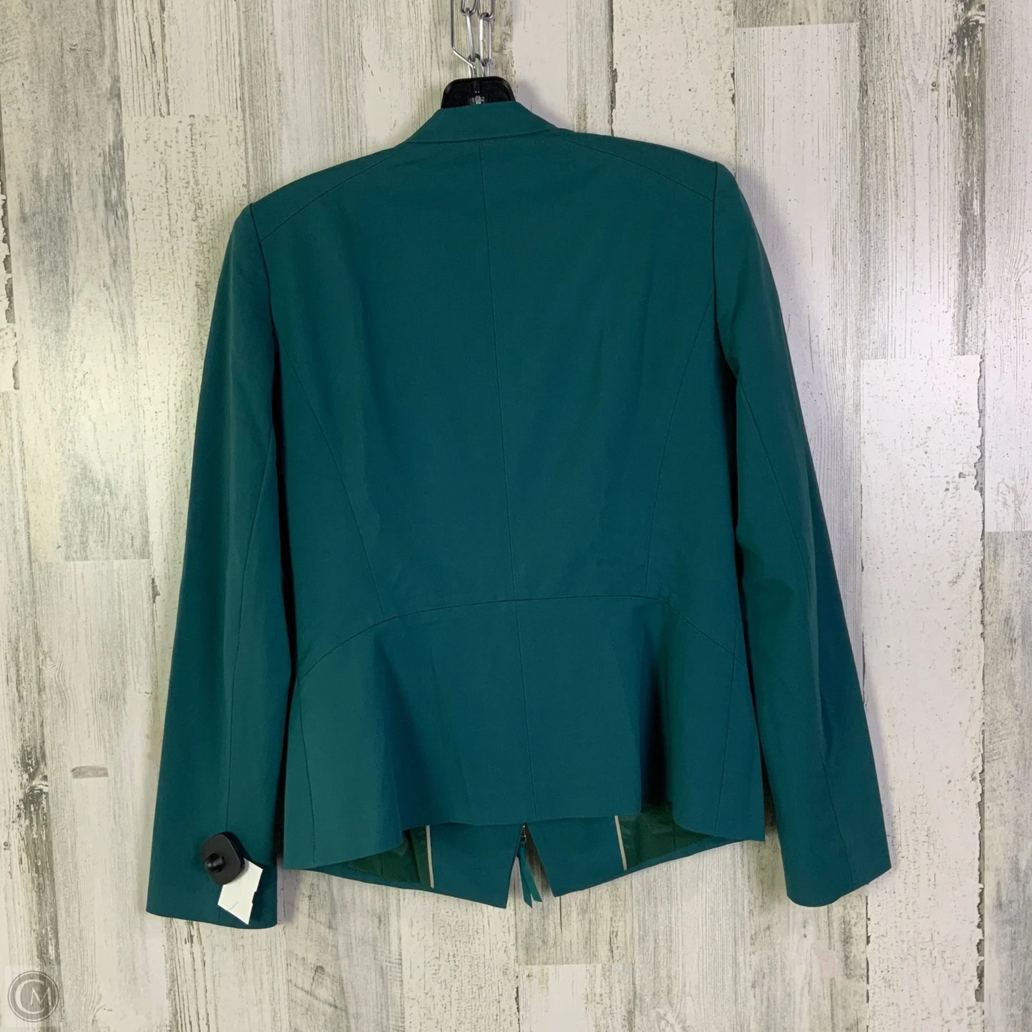 Jacket Designer By Lafayette 148 In Teal, Size: S