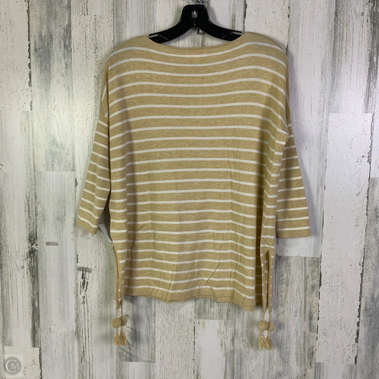 Sweater Designer By Lilly Pulitzer In Tan & White, Size: Xs
