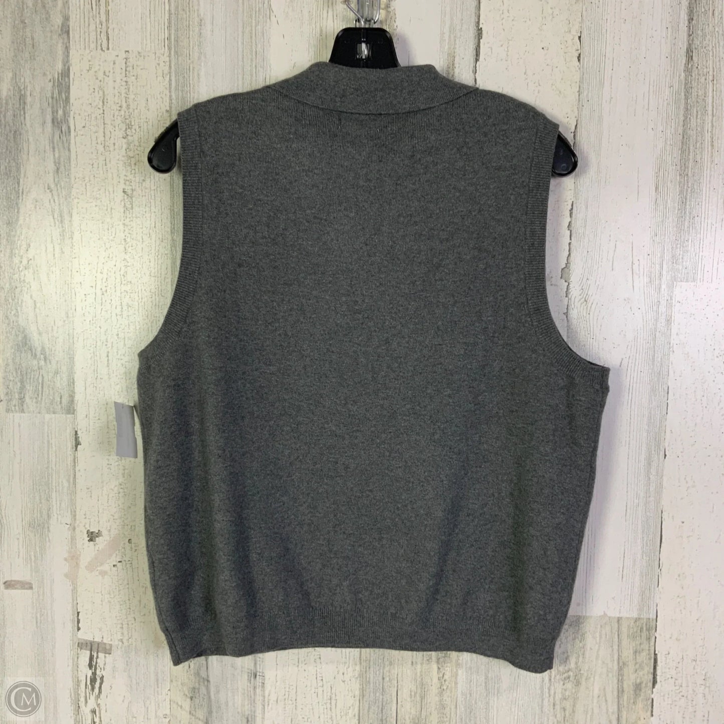 Vest Sweater By H&m In Grey, Size: Xl