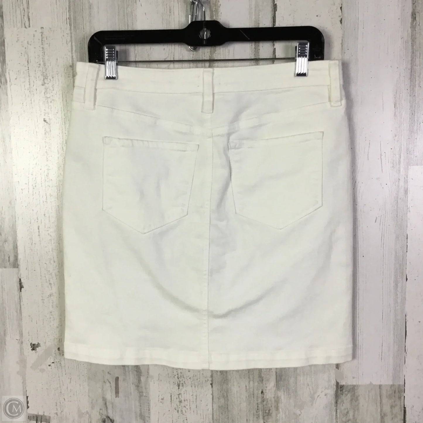 Skirt Mini & Short By Cremieux In White Denim, Size: 8