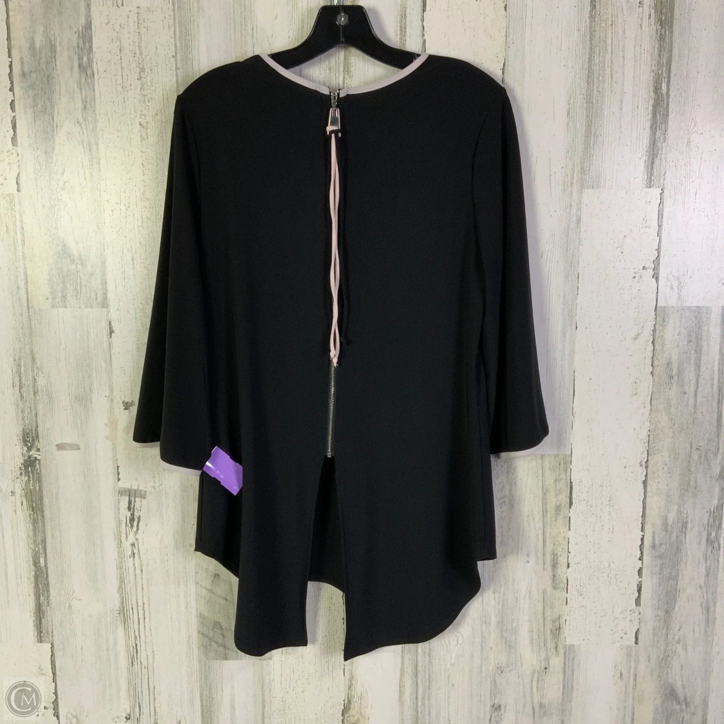 Top 3/4 Sleeve By Frank Lyman In Black, Size: M