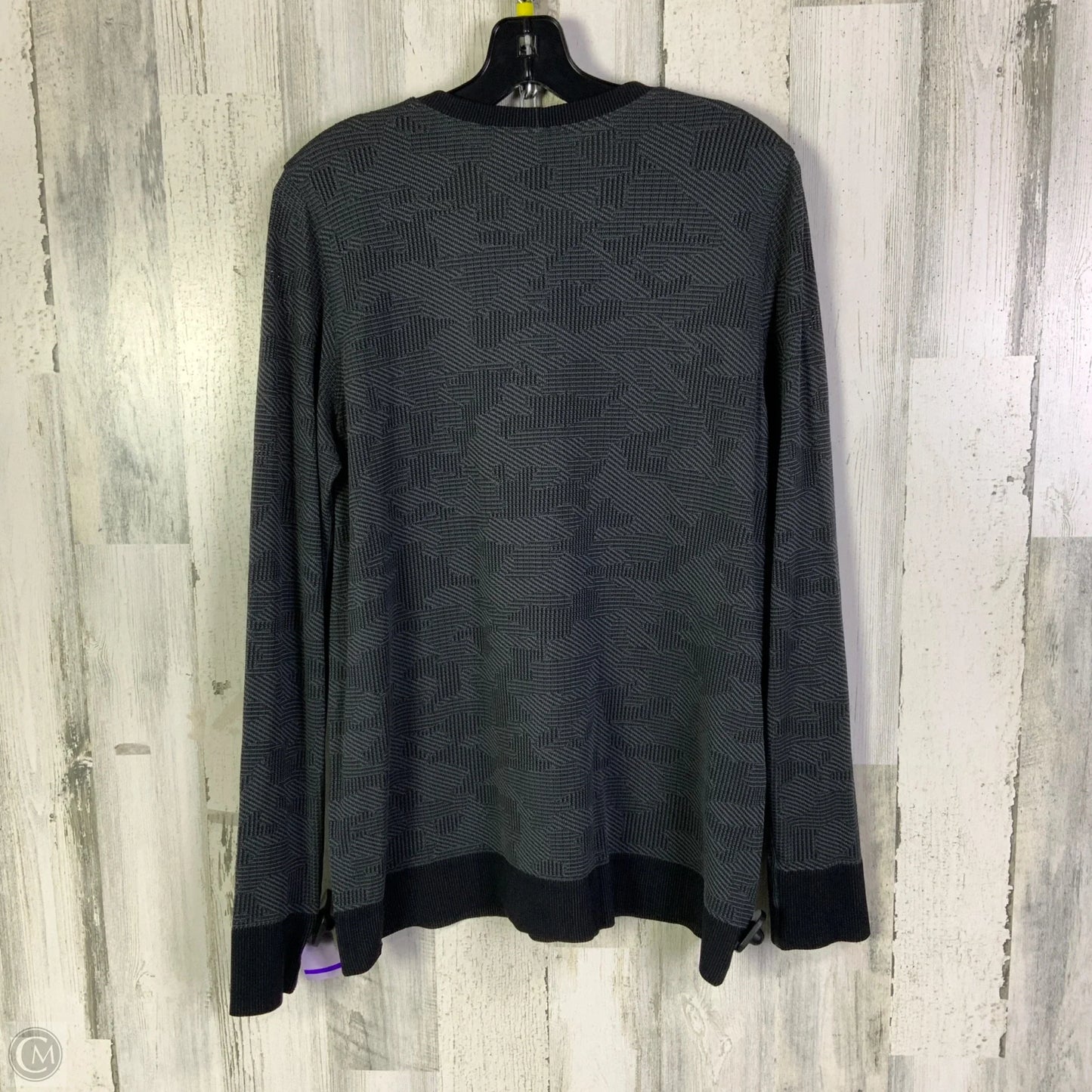 Athletic Top Long Sleeve Crewneck By Lululemon In Grey, Size: L