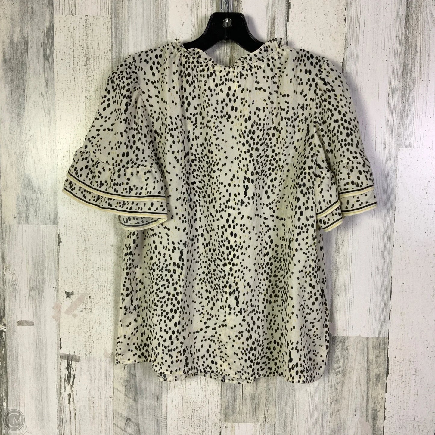 Blouse Short Sleeve By Max Studio In Cream, Size: M