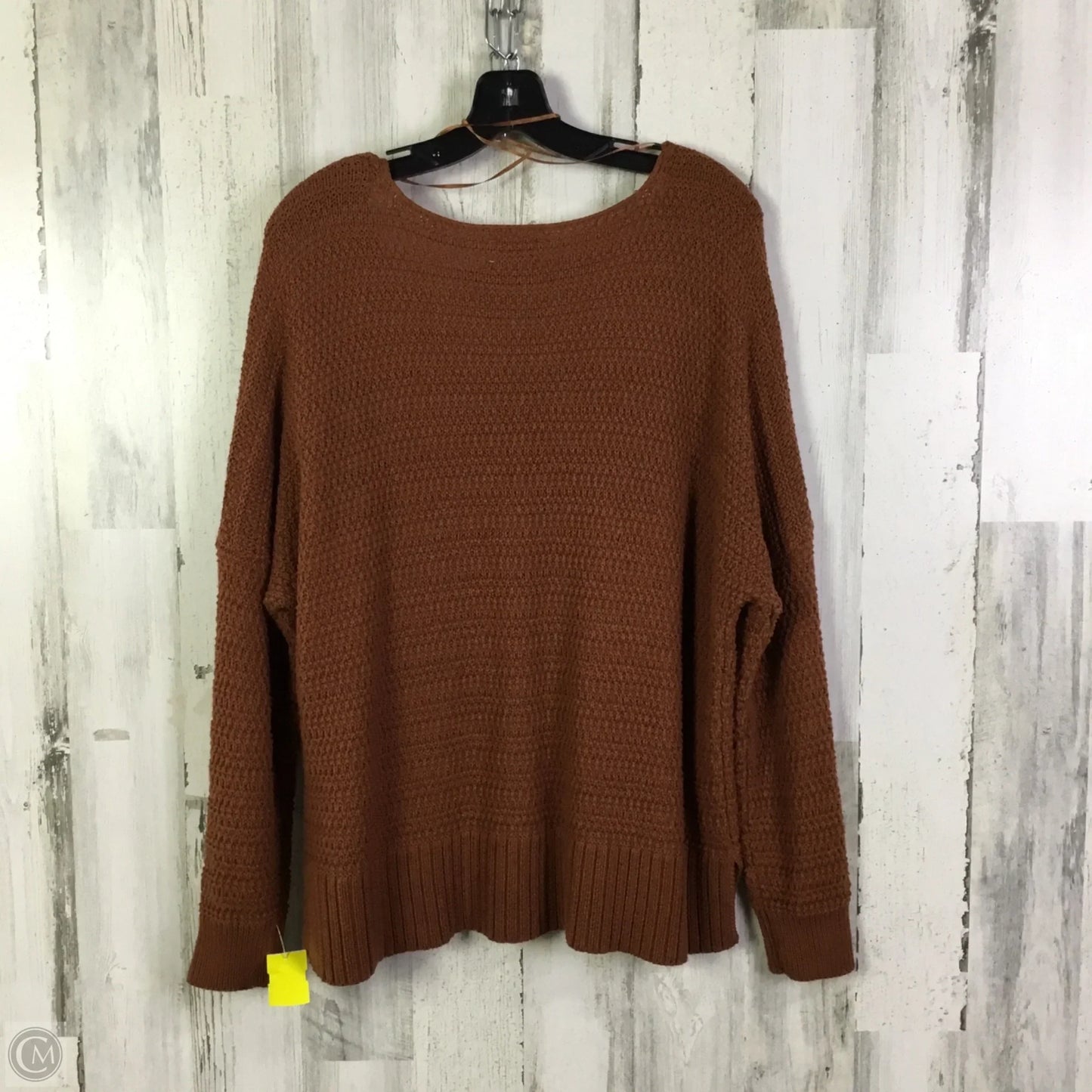 Sweater By Lucky Brand In Orange, Size: L