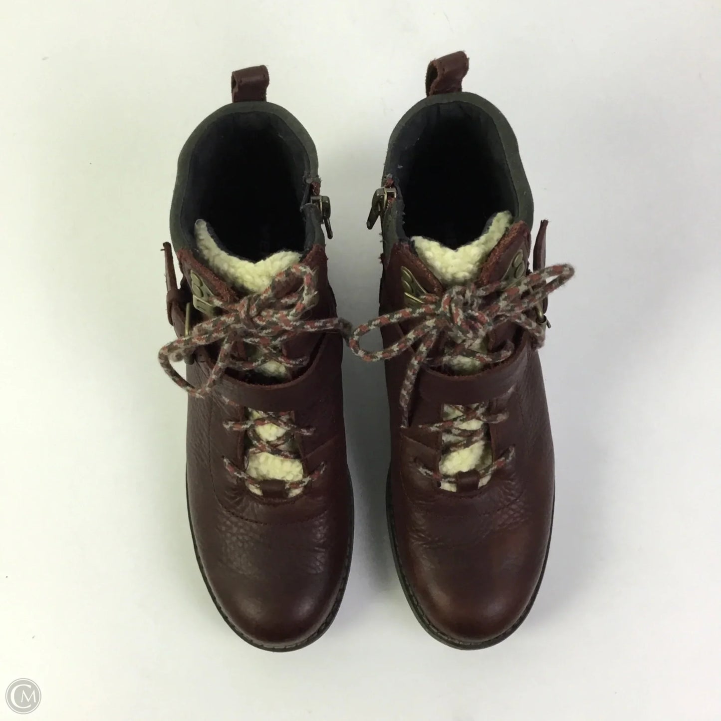 Boots Ankle Flats By Merrell In Maroon, Size: 7.5