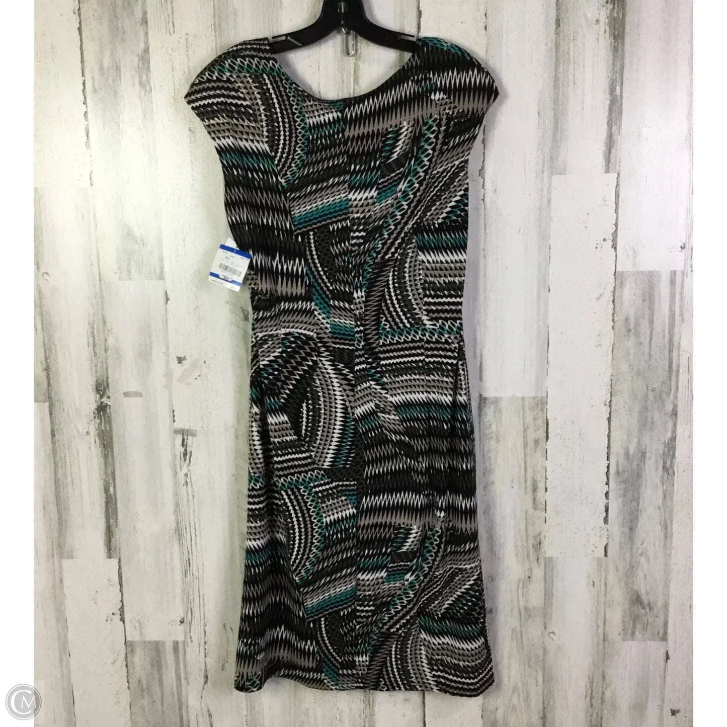 Dress Work By Kasper In Black & Green, Size: Xl