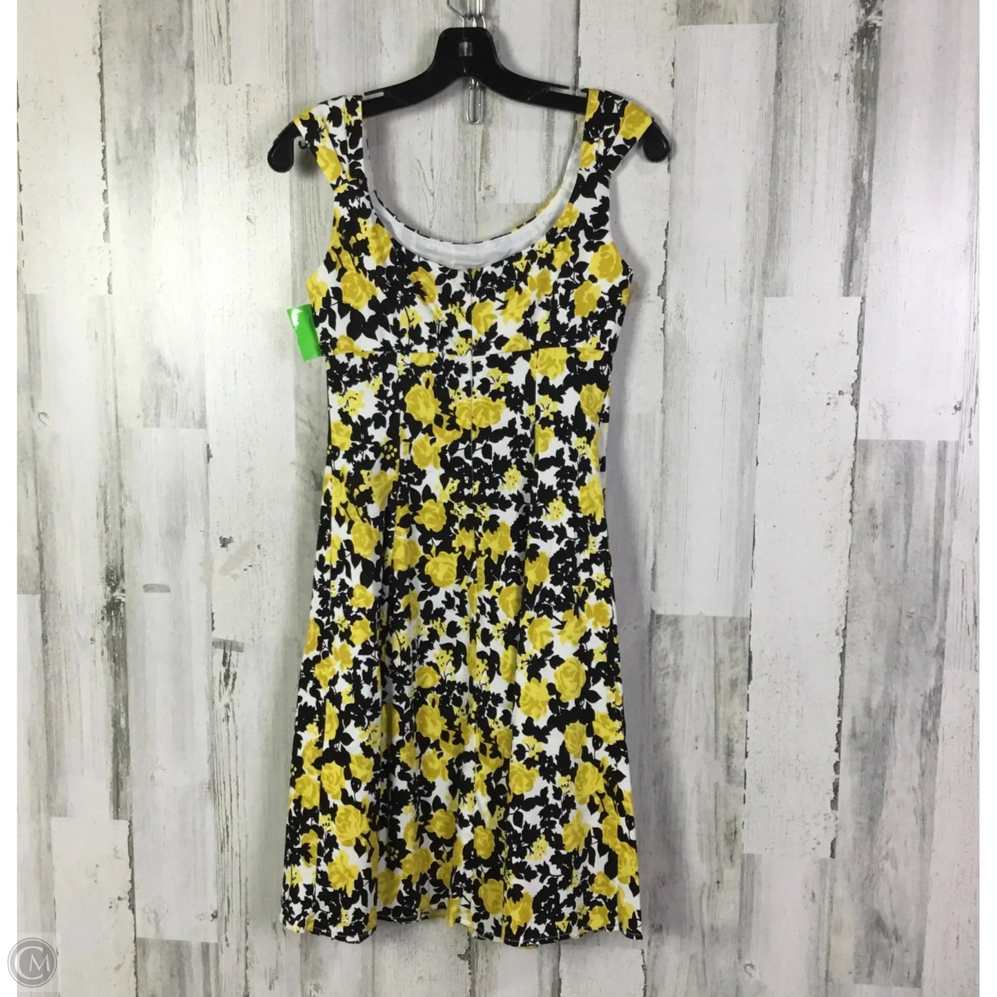Dress Work By London Times In Black & Yellow, Size: S