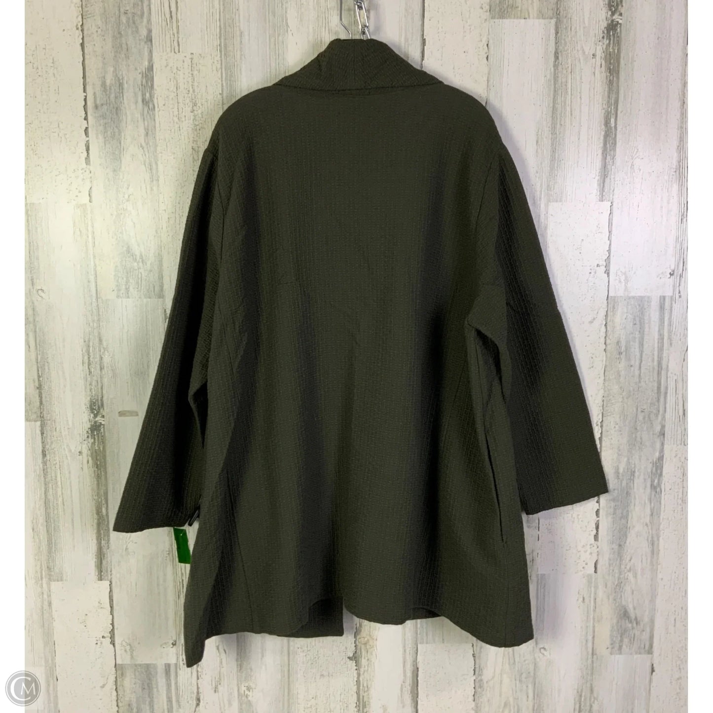 Cardigan By Eileen Fisher In Green, Size: 3x