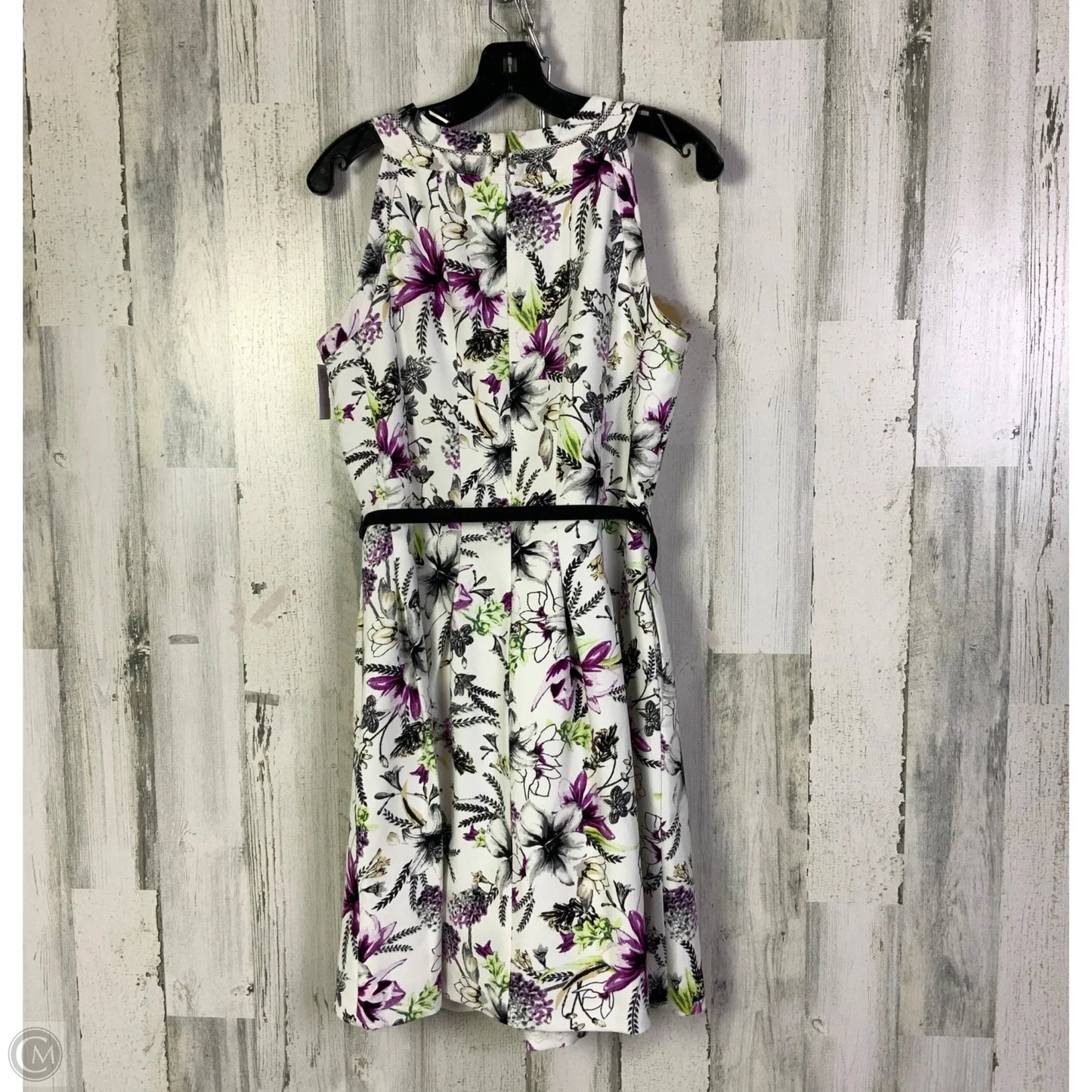 Dress Work By White House Black Market In Purple & White, Size: M